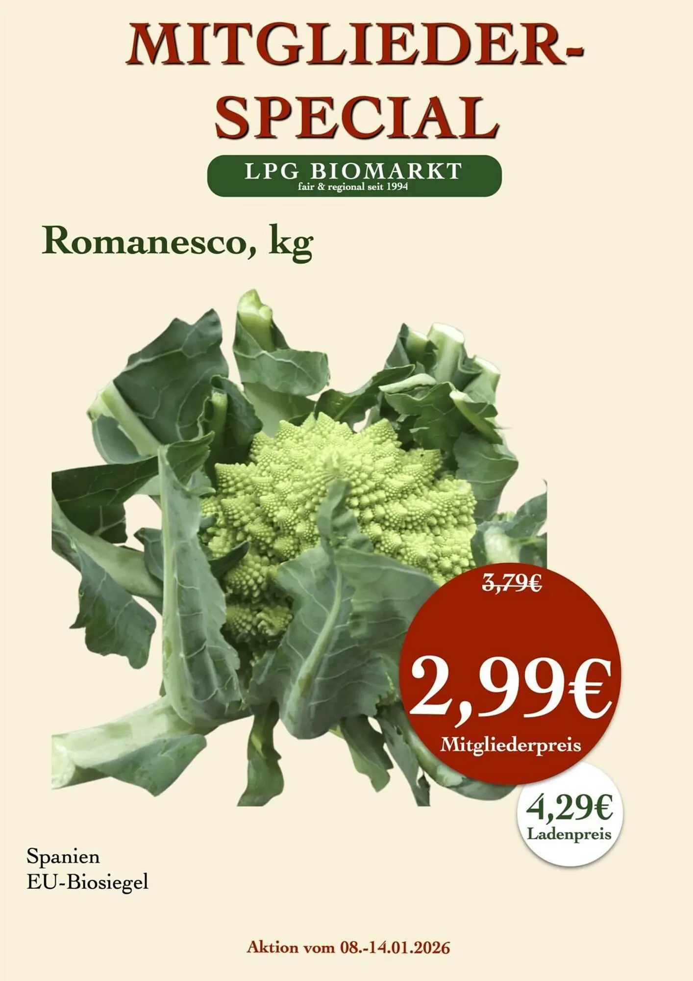 LPG Biomarkt Prospekt von 8. Januar bis 14. Januar 2026 - Prospekt seite 11