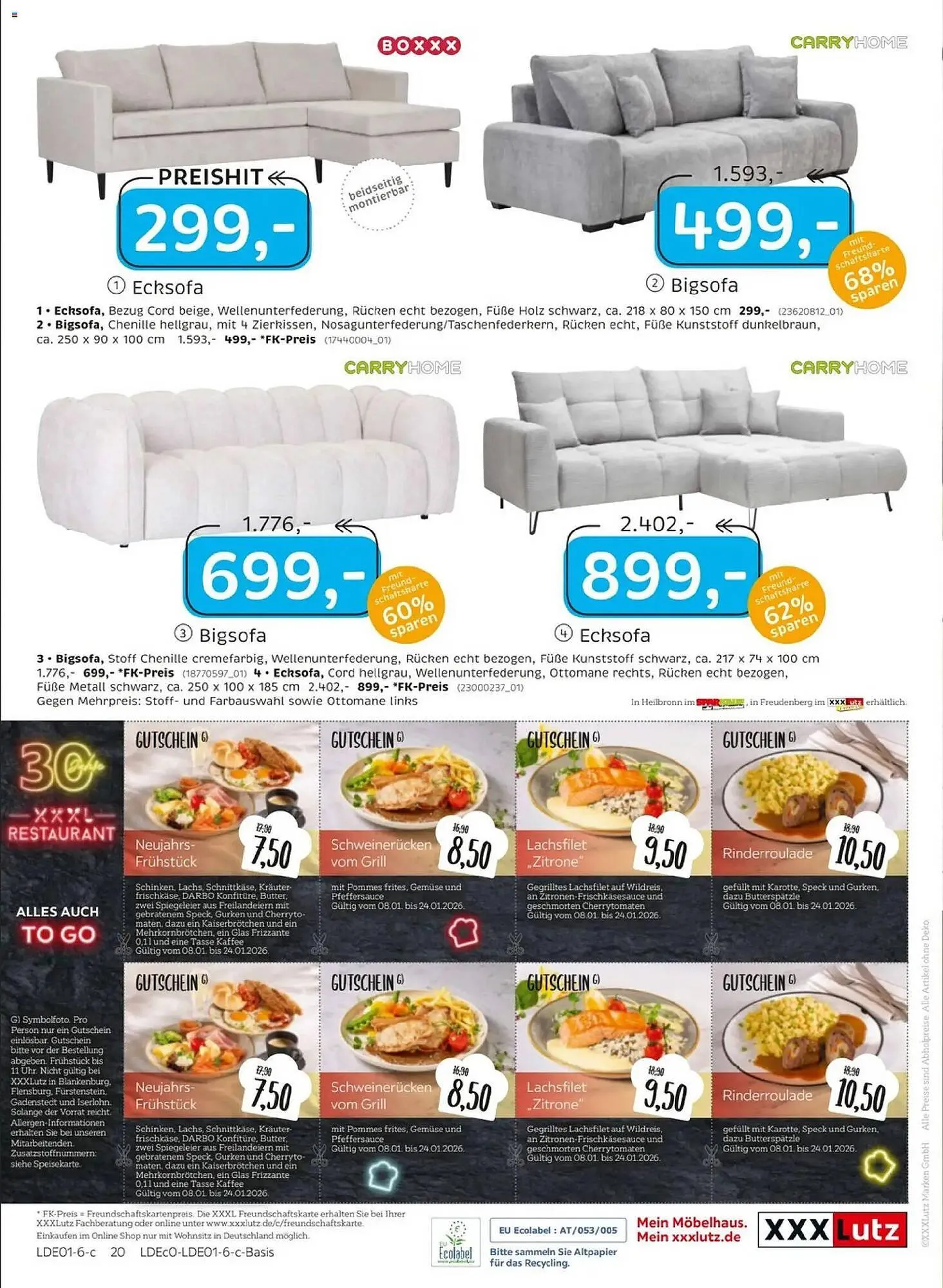 XXXLutz Prospekt von 4. Januar bis 25. Januar 2026 - Prospekt seite 36
