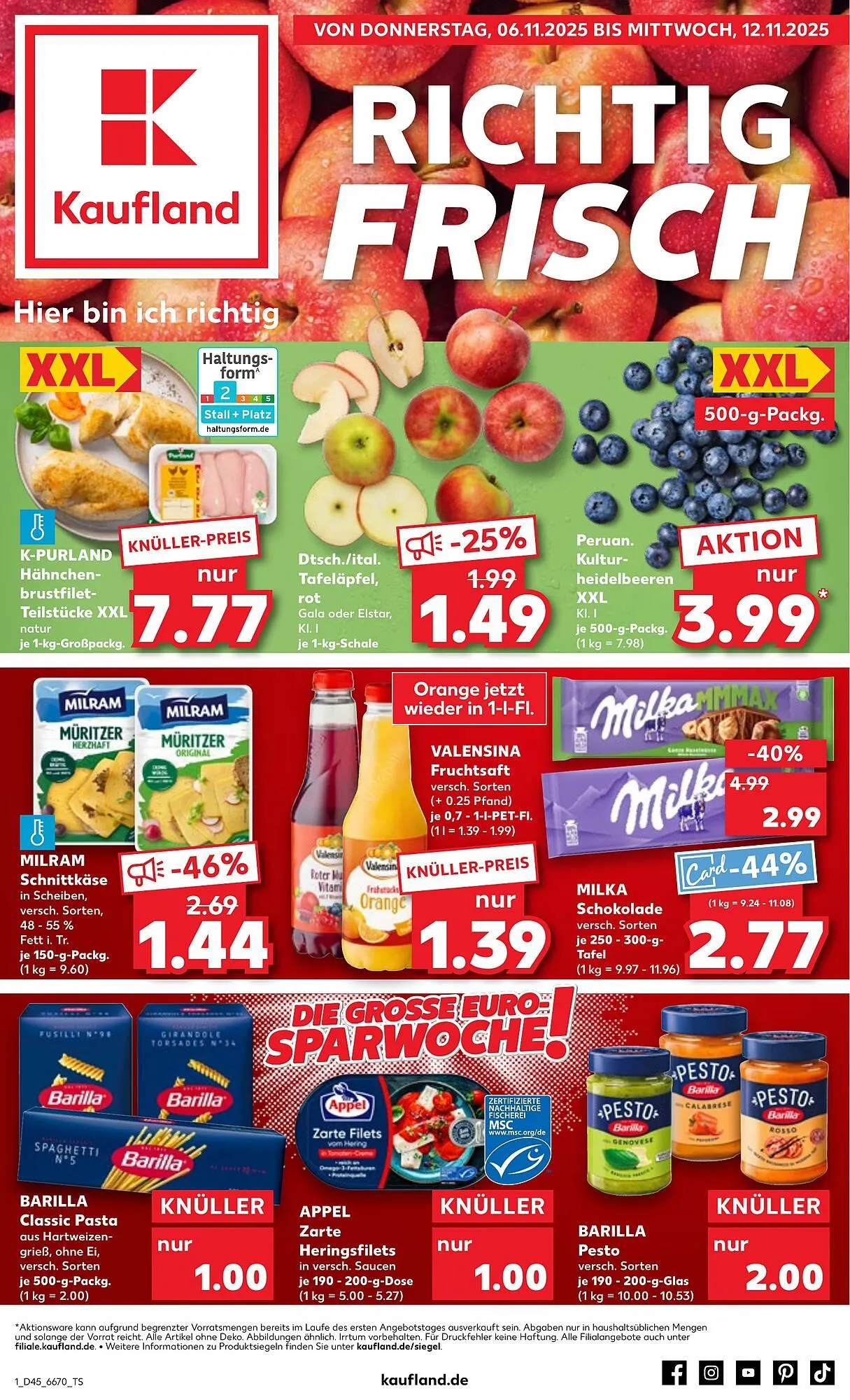 Kaufland Prospekt von 6. November bis 12. November 2025 - Prospekt seite 1