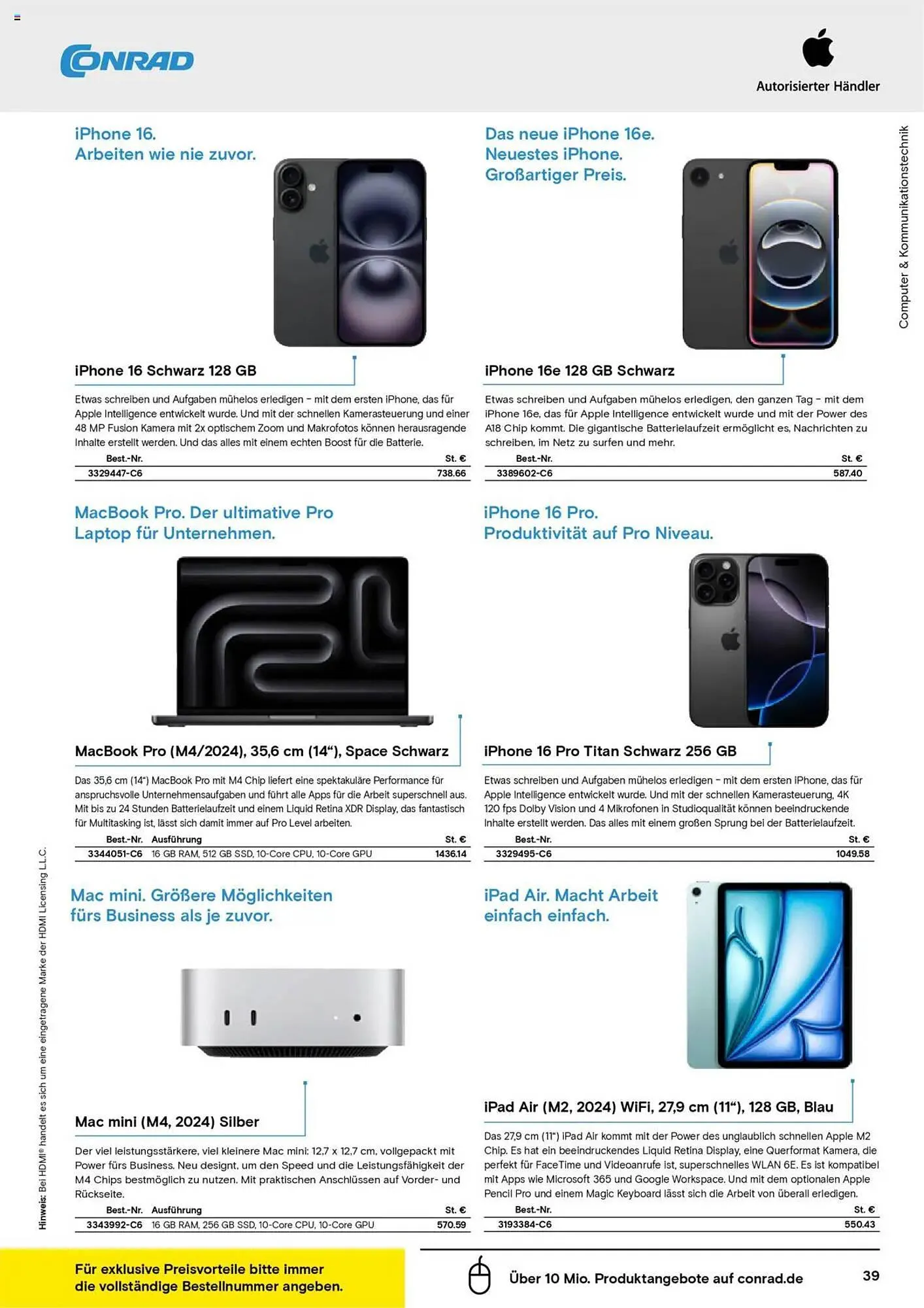Conrad Prospekt von 27. März bis 18. Mai 2025 - Prospekt seite 41