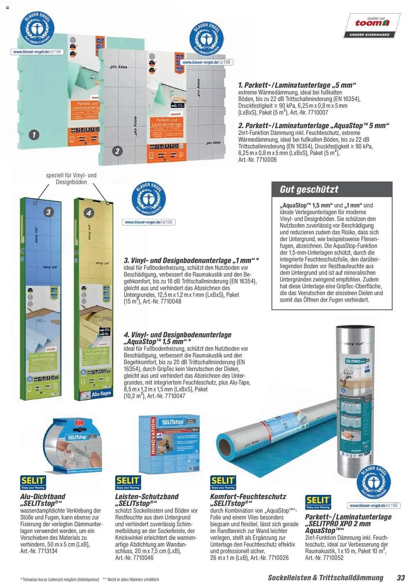 toom Baumarkt Prospekt von 21. August bis 31. Dezember 2025 - Prospekt seite 33