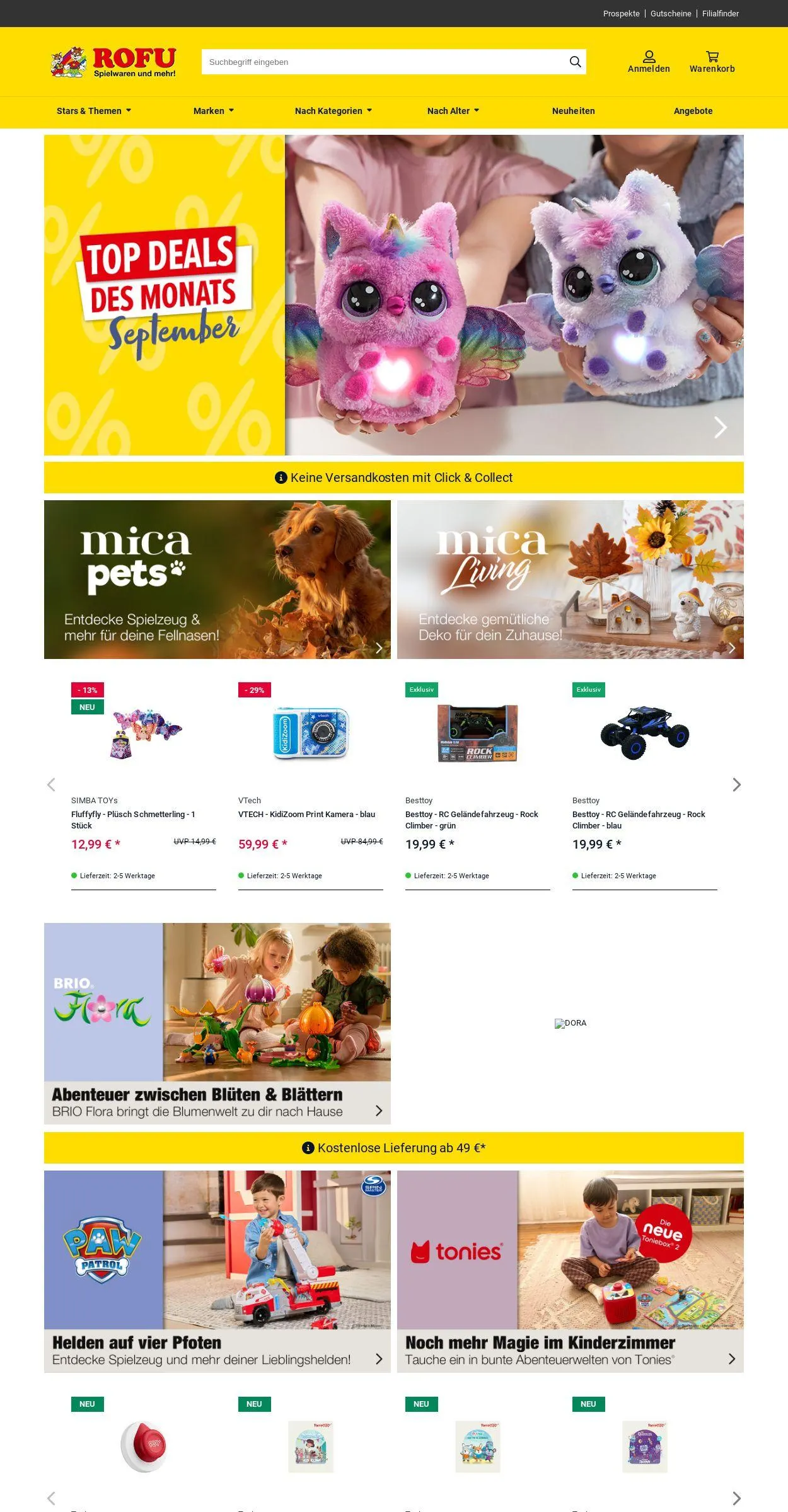 ROFU Kinderland Aktueller Prospekt von 15. September bis 24. September 2025 - Prospekt seite 1