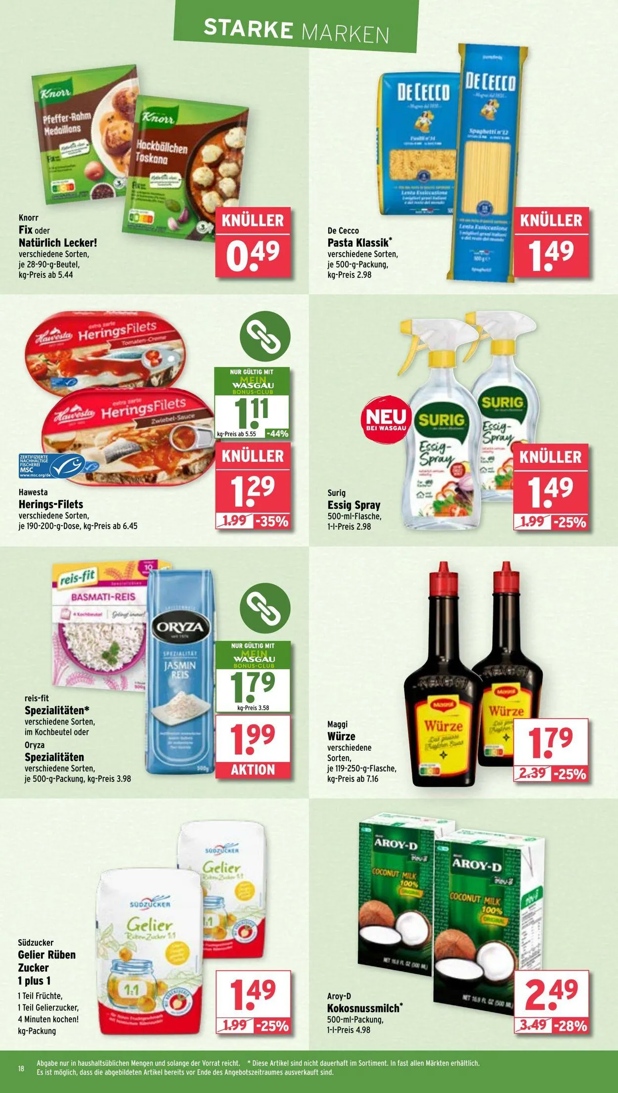 Wasgau von 19. Mai bis 24. Mai 2025 - Prospekt seite 18