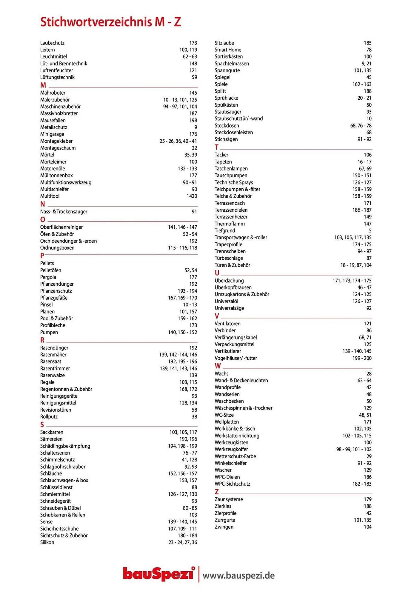 BauSpezi Prospekt von 15. April bis 31. Dezember 2026 - Prospekt seite 211