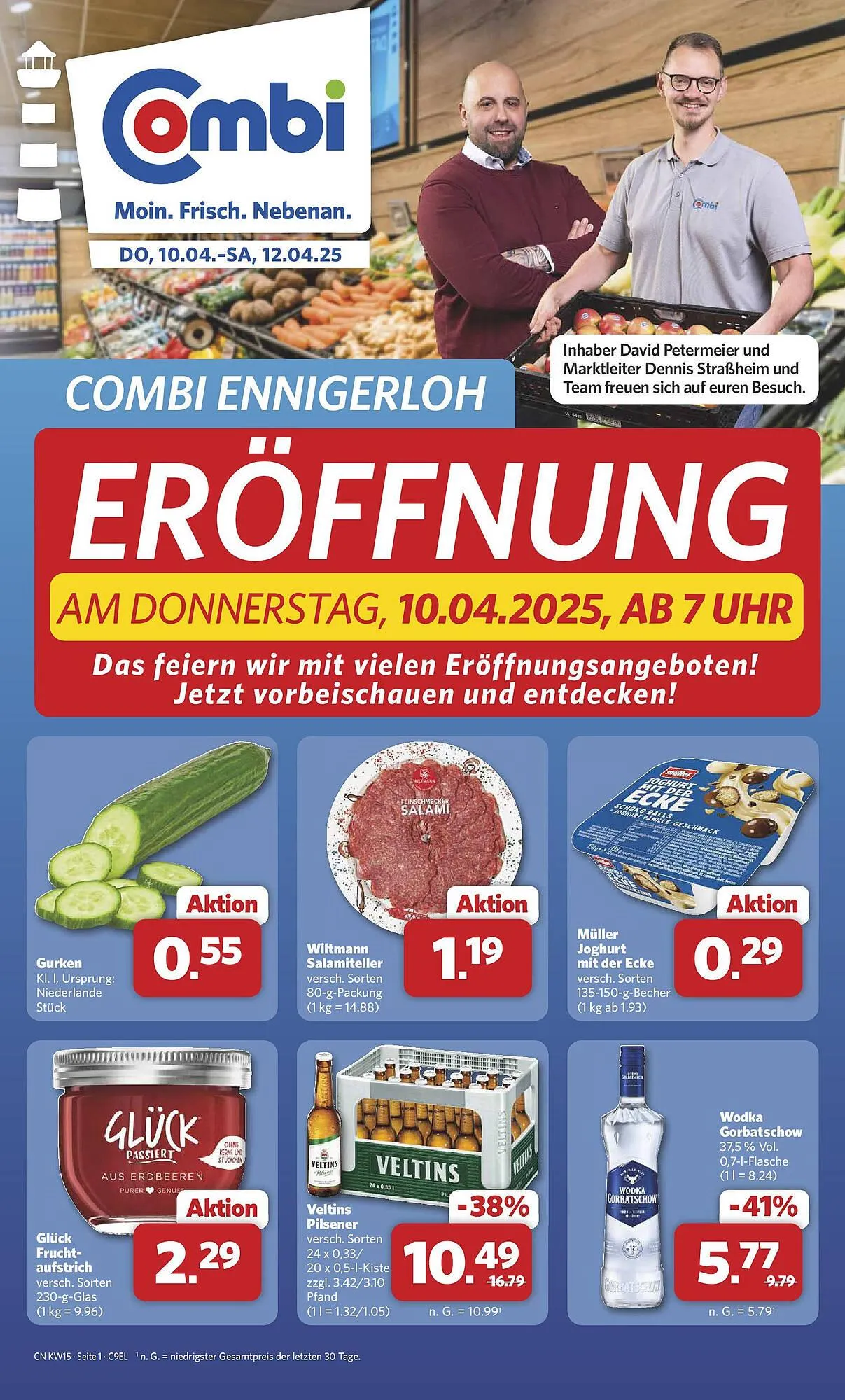 Combi Prospekt von 9. April bis 12. April 2025 - Prospekt seite 1