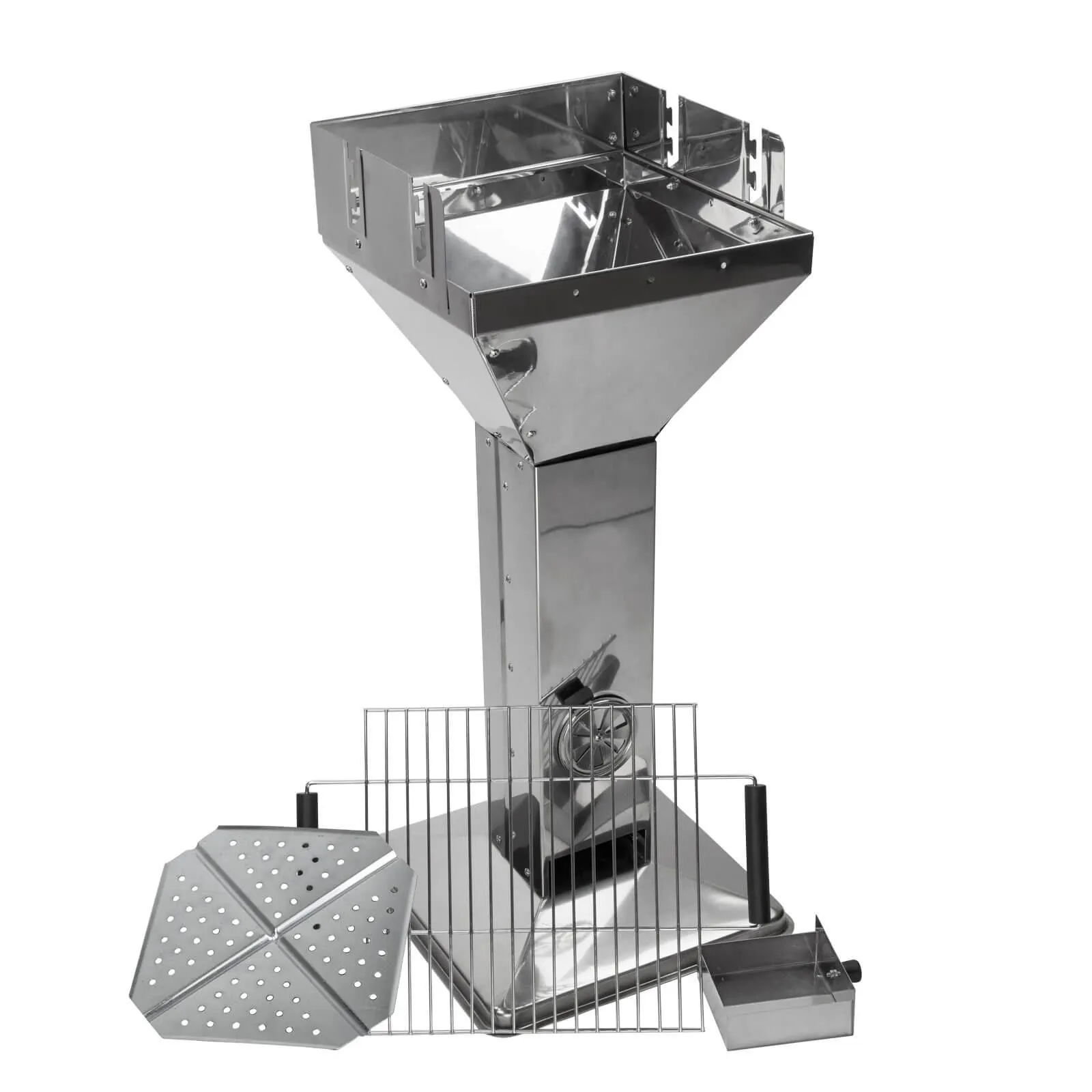 Design Säulengrill, Trichtergrill, Holzkohlegrill, 52,5x41,5x94 cm