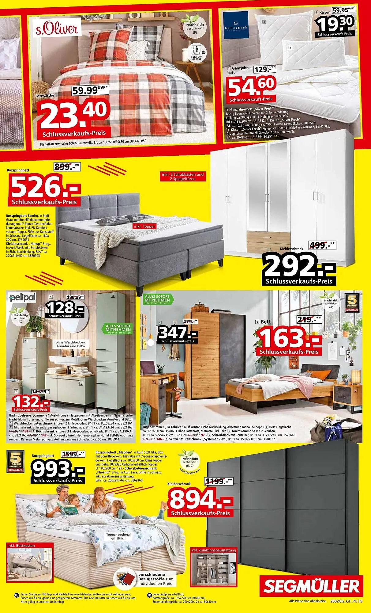 Segmüller Prospekt von 7. Februar bis 28. Februar 2026 - Prospekt seite 5