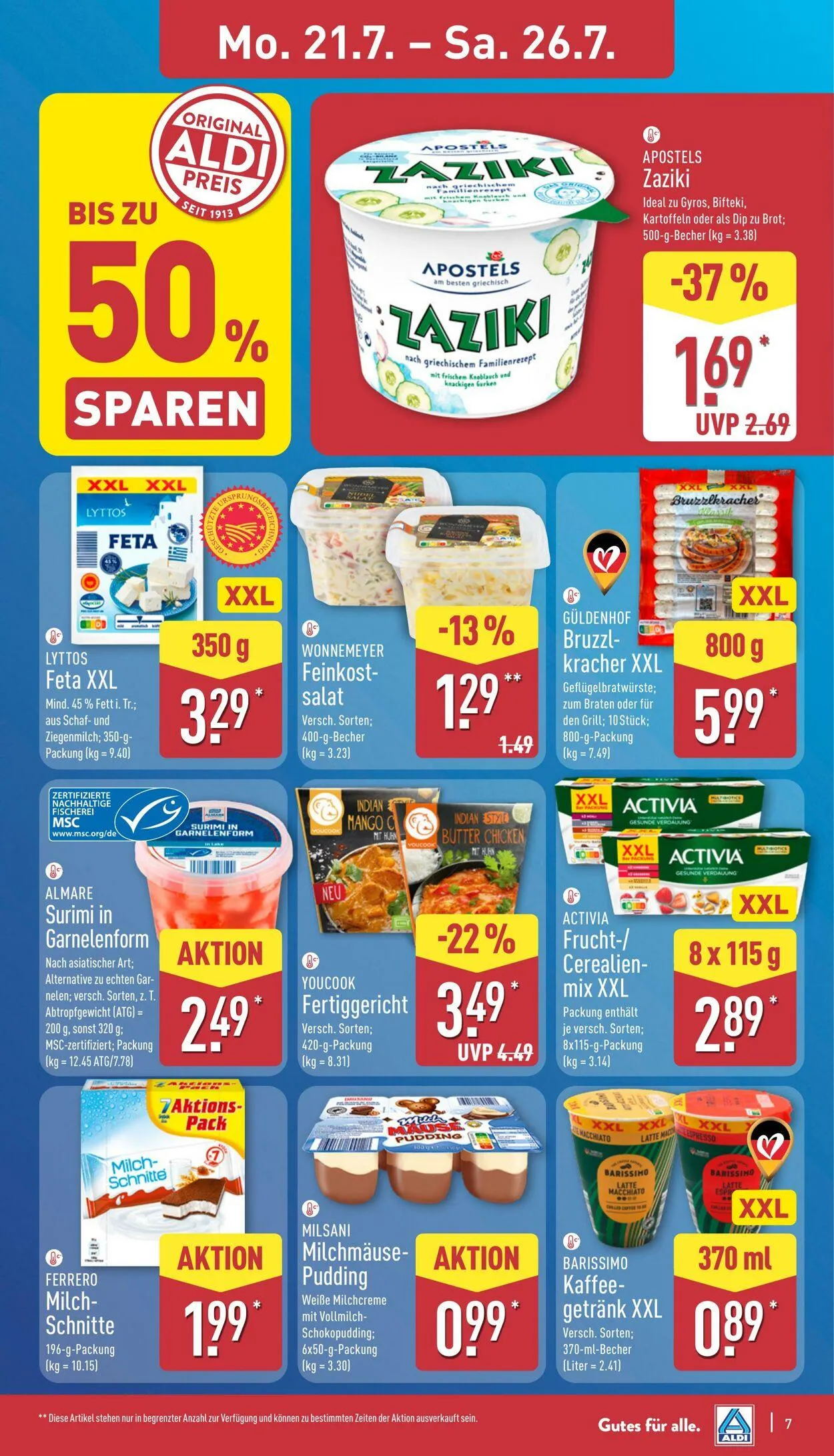 Aldi-Nord von 21. Juli bis 26. Juli 2025 - Prospekt seite 7