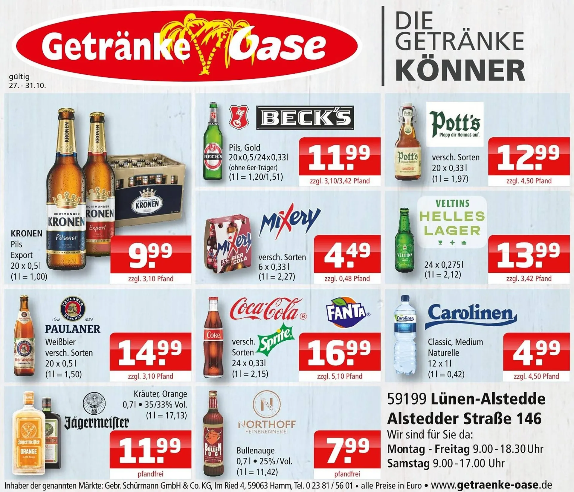 Getränke Oase Prospekt - 1