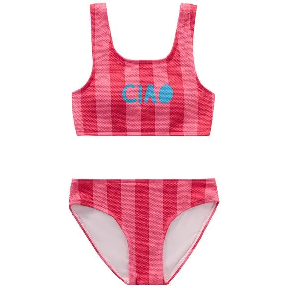 Mädchen Bikini in Waben-Struktur