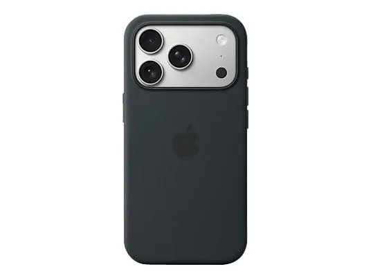 APPLE Silikon Case mit MagSafe, Backcover, Apple, iPhone 17 Pro, Schwarz