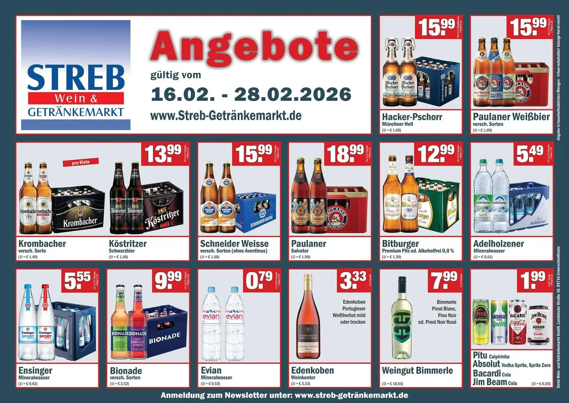 Streb Getränkemarkt Prospekt - 1