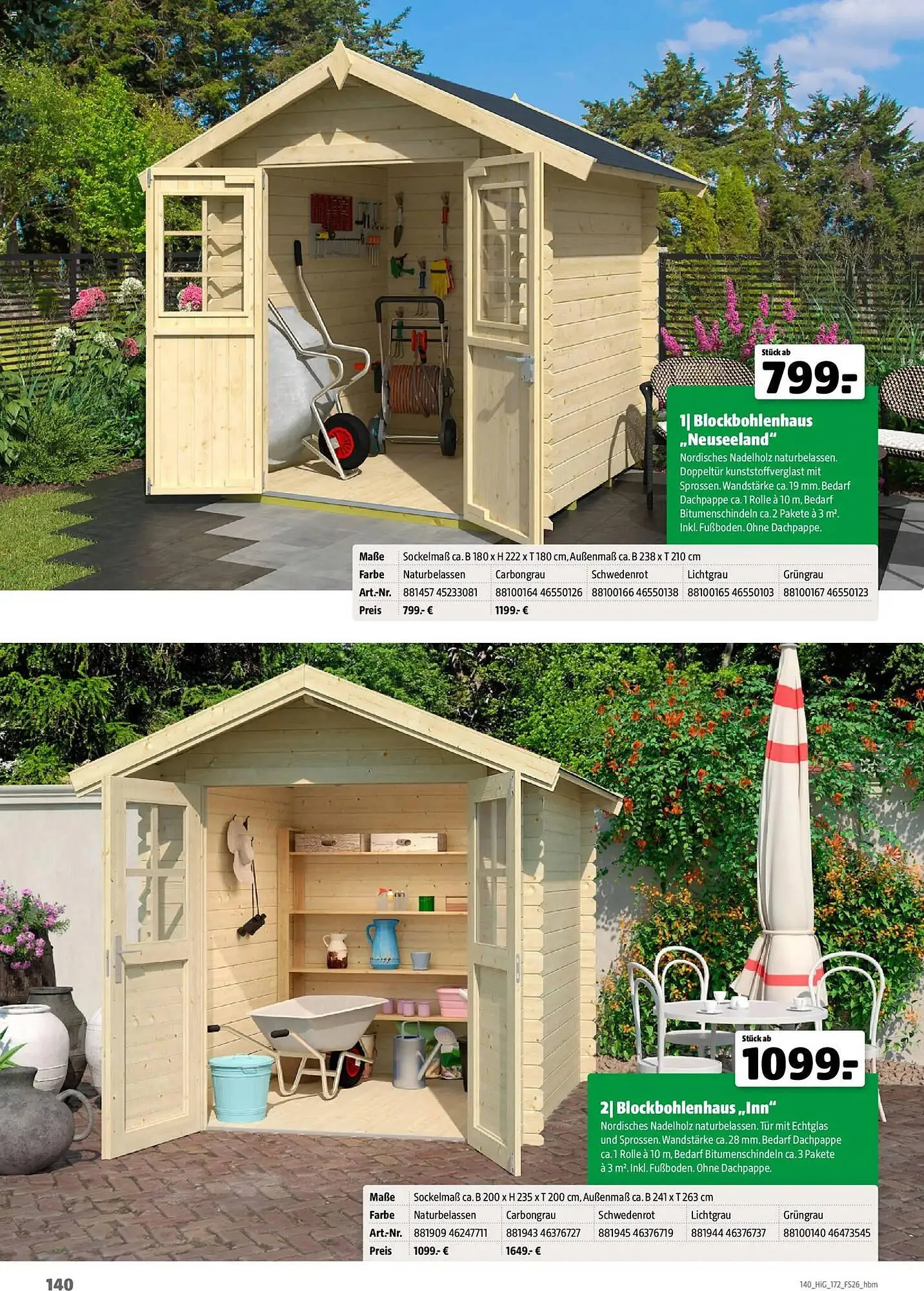 Hagebau Prospekt von 2. März bis 31. Dezember 2026 - Prospekt seite 140