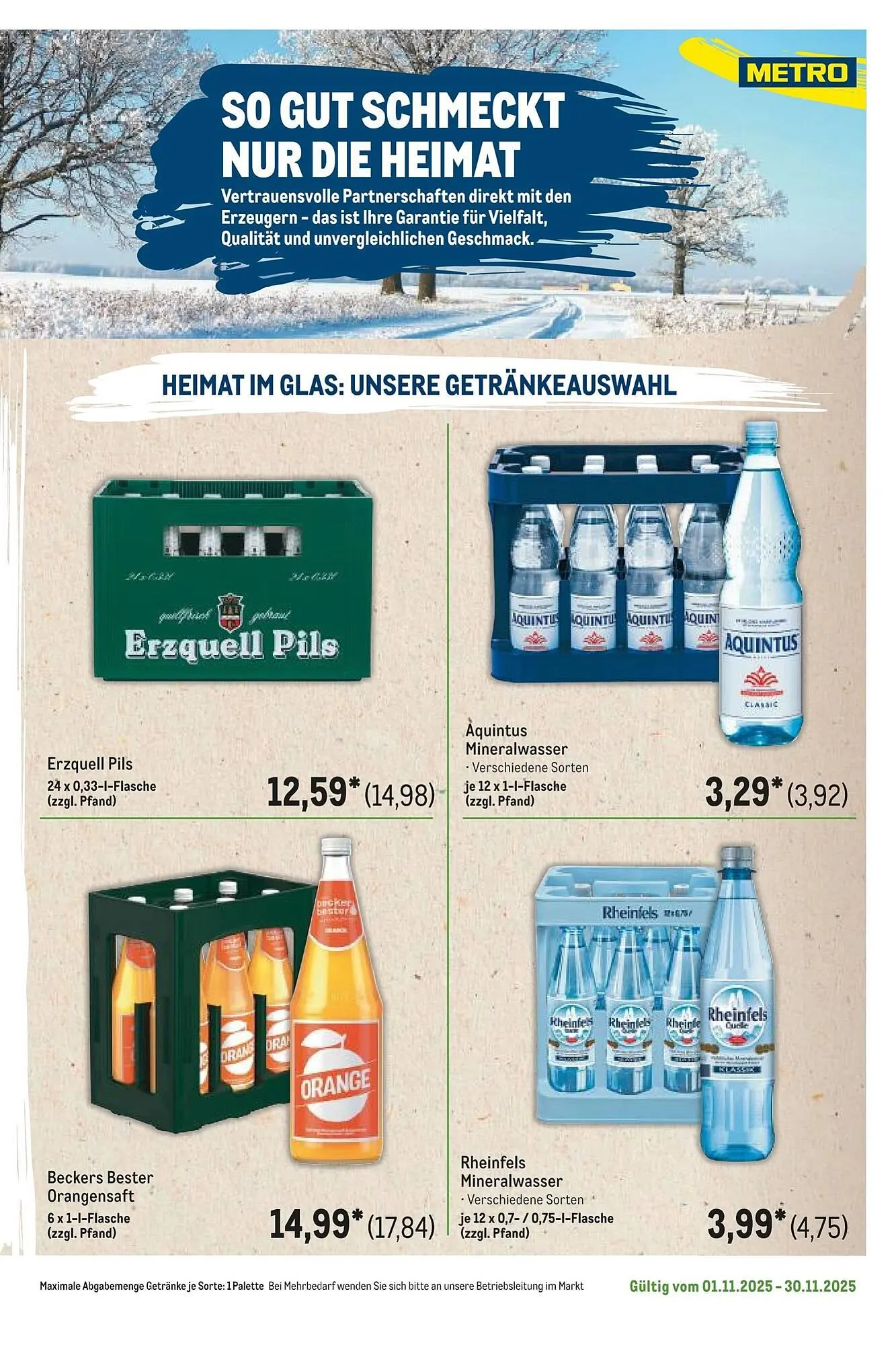 METRO Prospekt von 1. November bis 1. Dezember 2025 - Prospekt seite 9