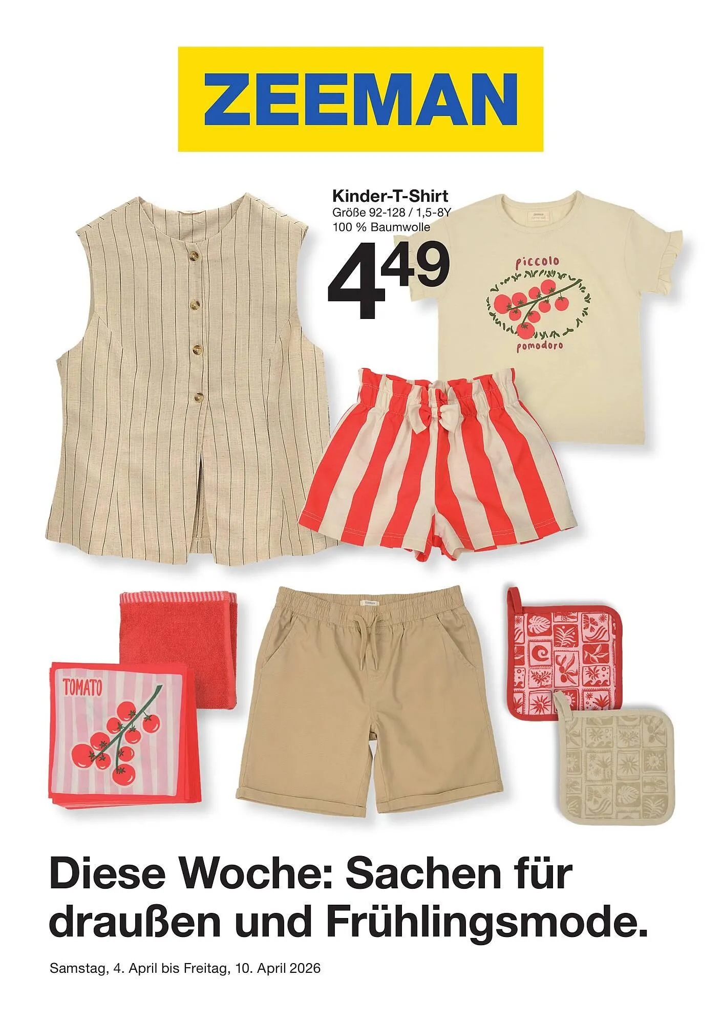 Zeeman Prospekt von 4. April bis 10. April 2026 - Prospekt seite 1