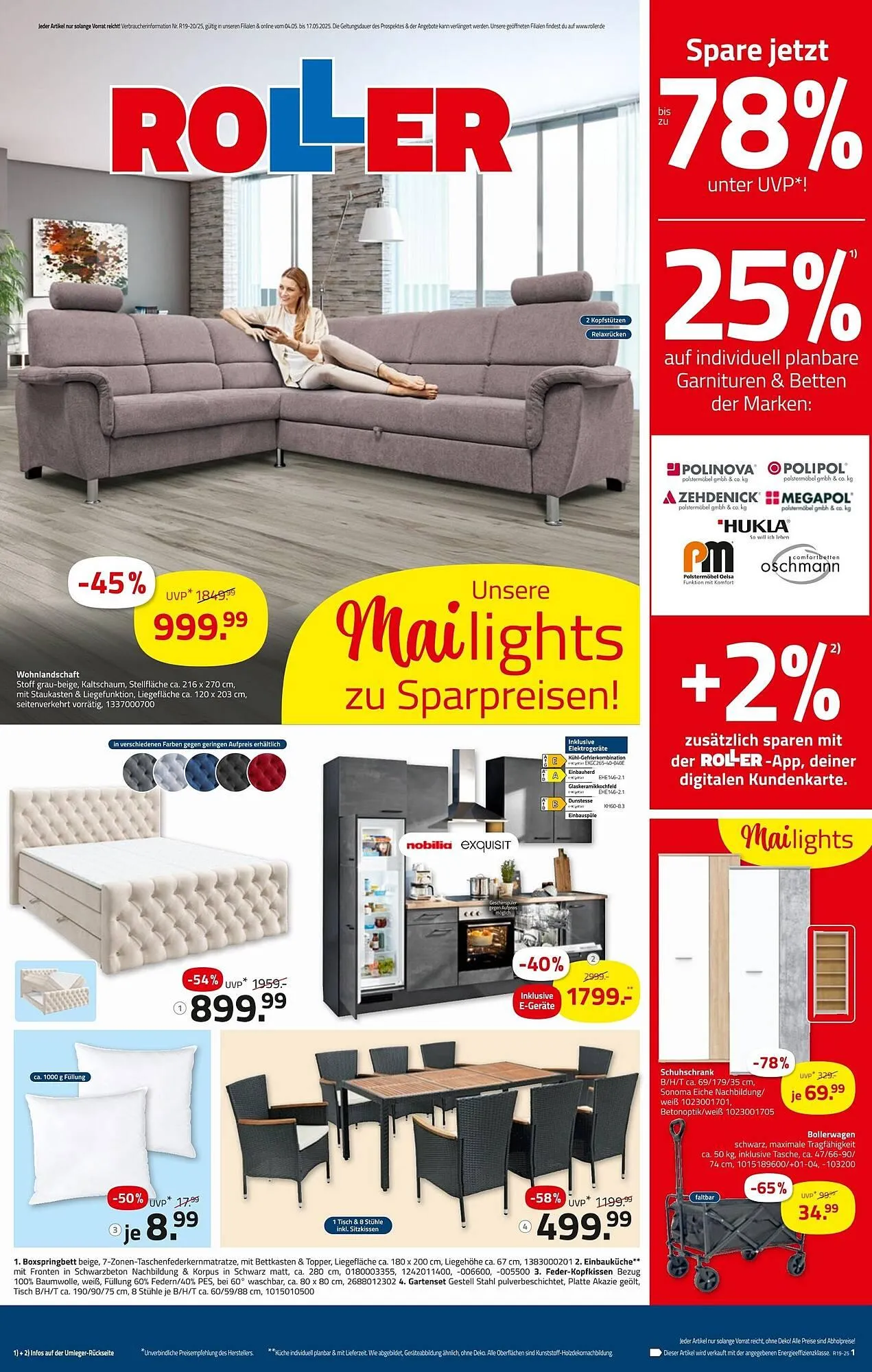 ROLLER Prospekt von 4. Mai bis 17. Mai 2025 - Prospekt seite 1