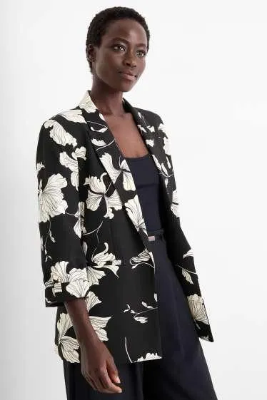 Business blazer - relaxed fit - floral