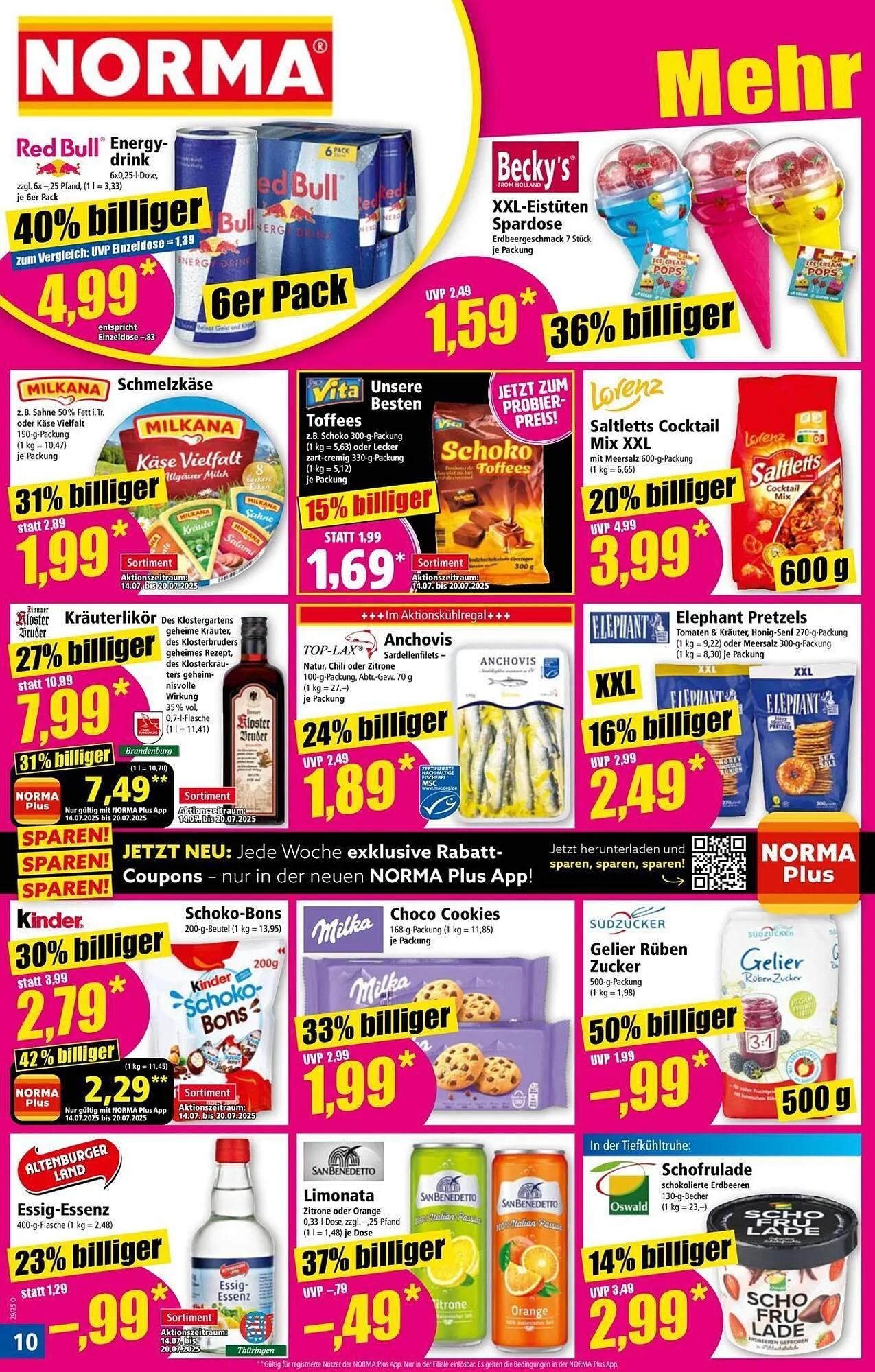 Norma Prospekt von 14. Juli bis 20. Juli 2025 - Prospekt seite 10