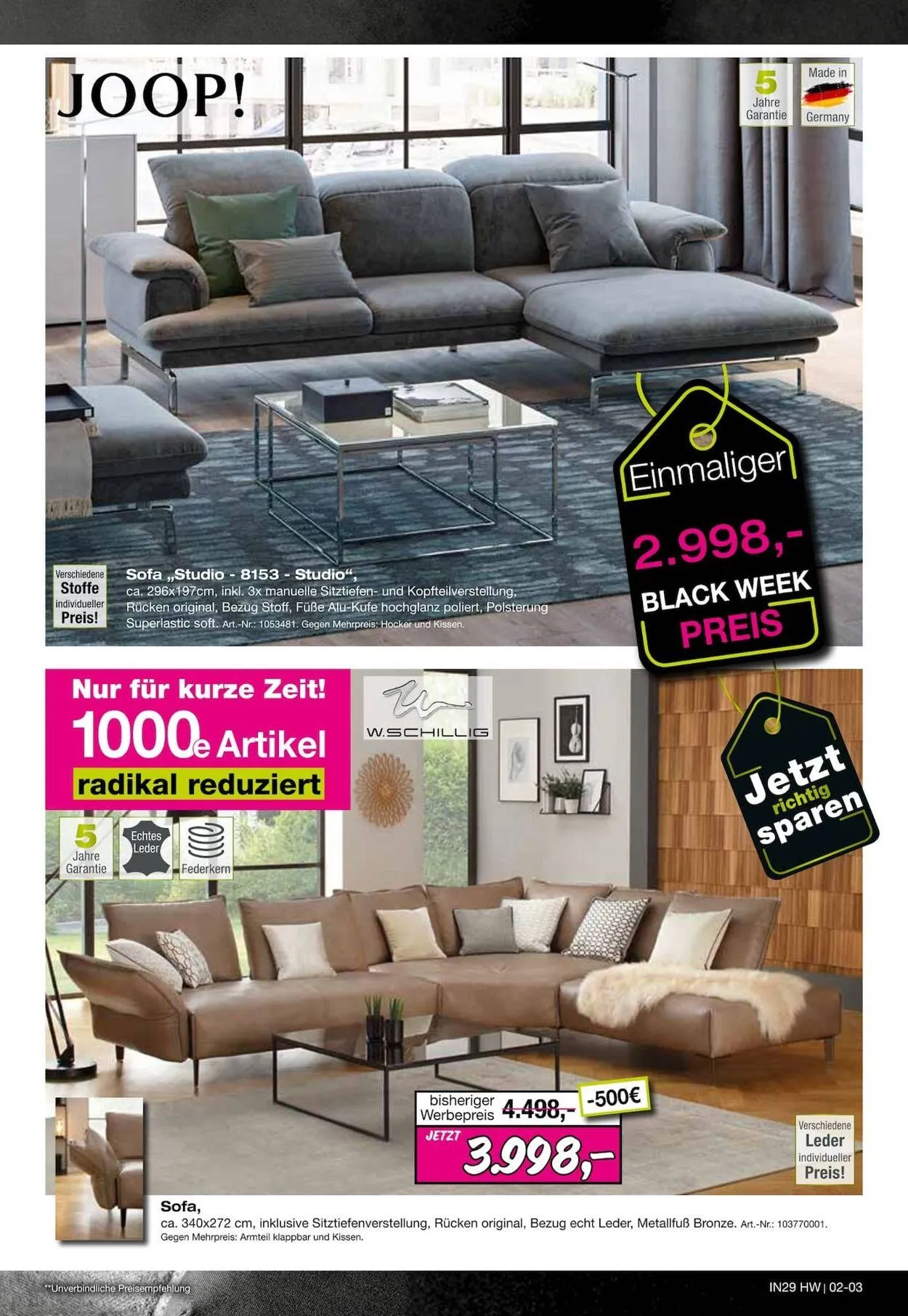 Möbel Inhofer Aktueller Prospekt von 26. Januar bis 9. Februar 2026 - Prospekt seite 3