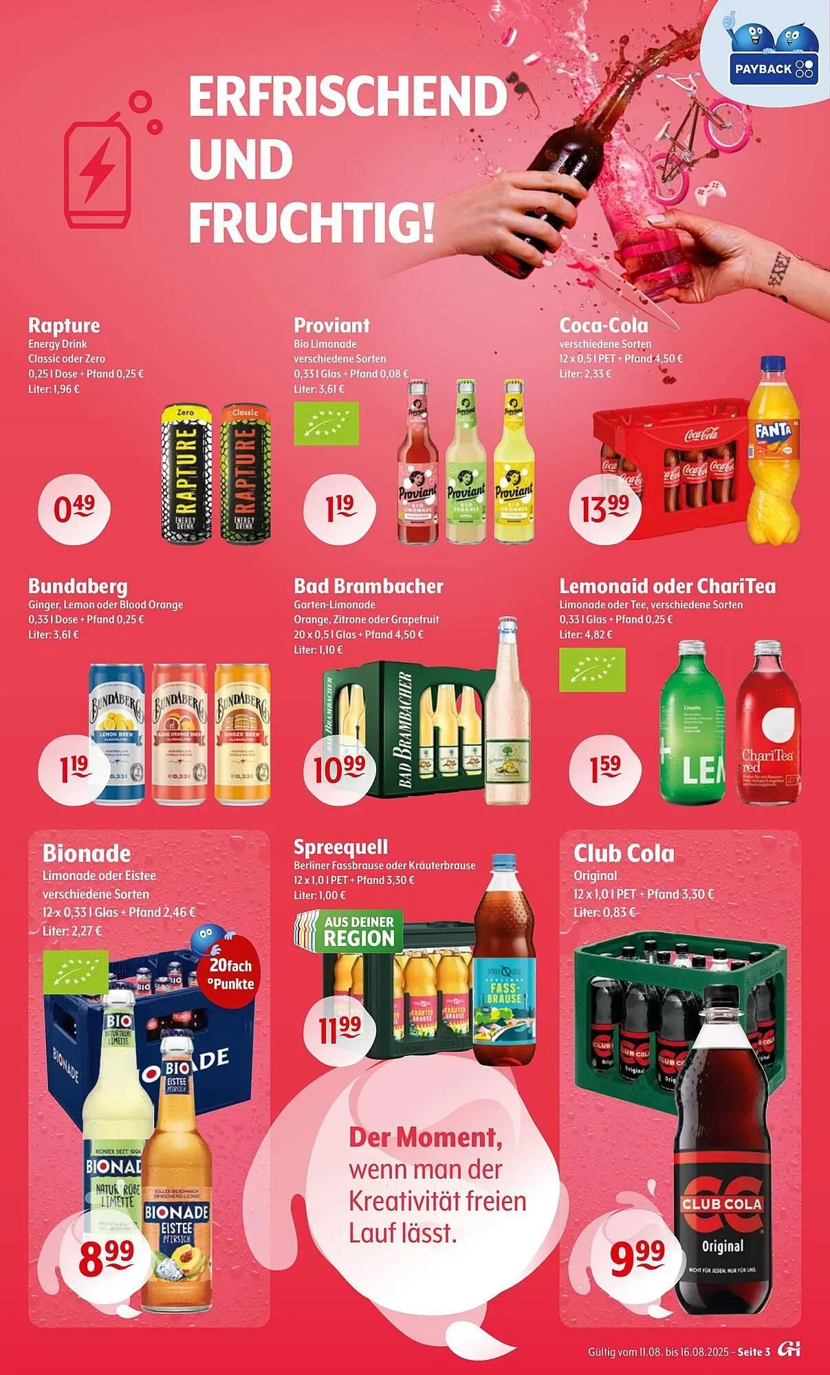 Getränke Hoffmann Prospekt von 11. August bis 16. August 2025 - Prospekt seite 3