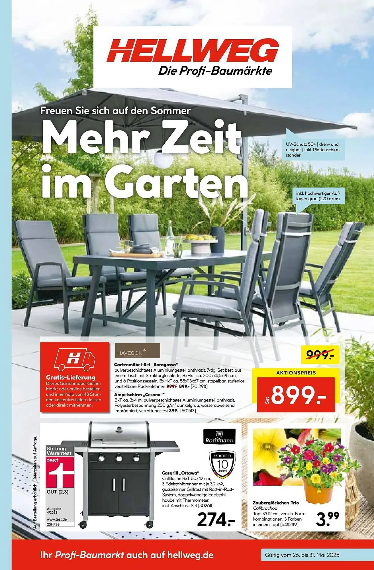 Hellweg Prospekt von 26. Mai bis 1. Juni 2025 - Prospekt seite 1