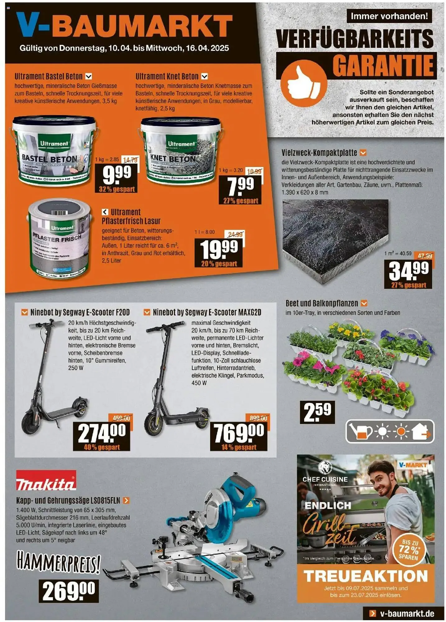 V Baumarkt Prospekt von 10. April bis 16. April 2025 - Prospekt seite 1