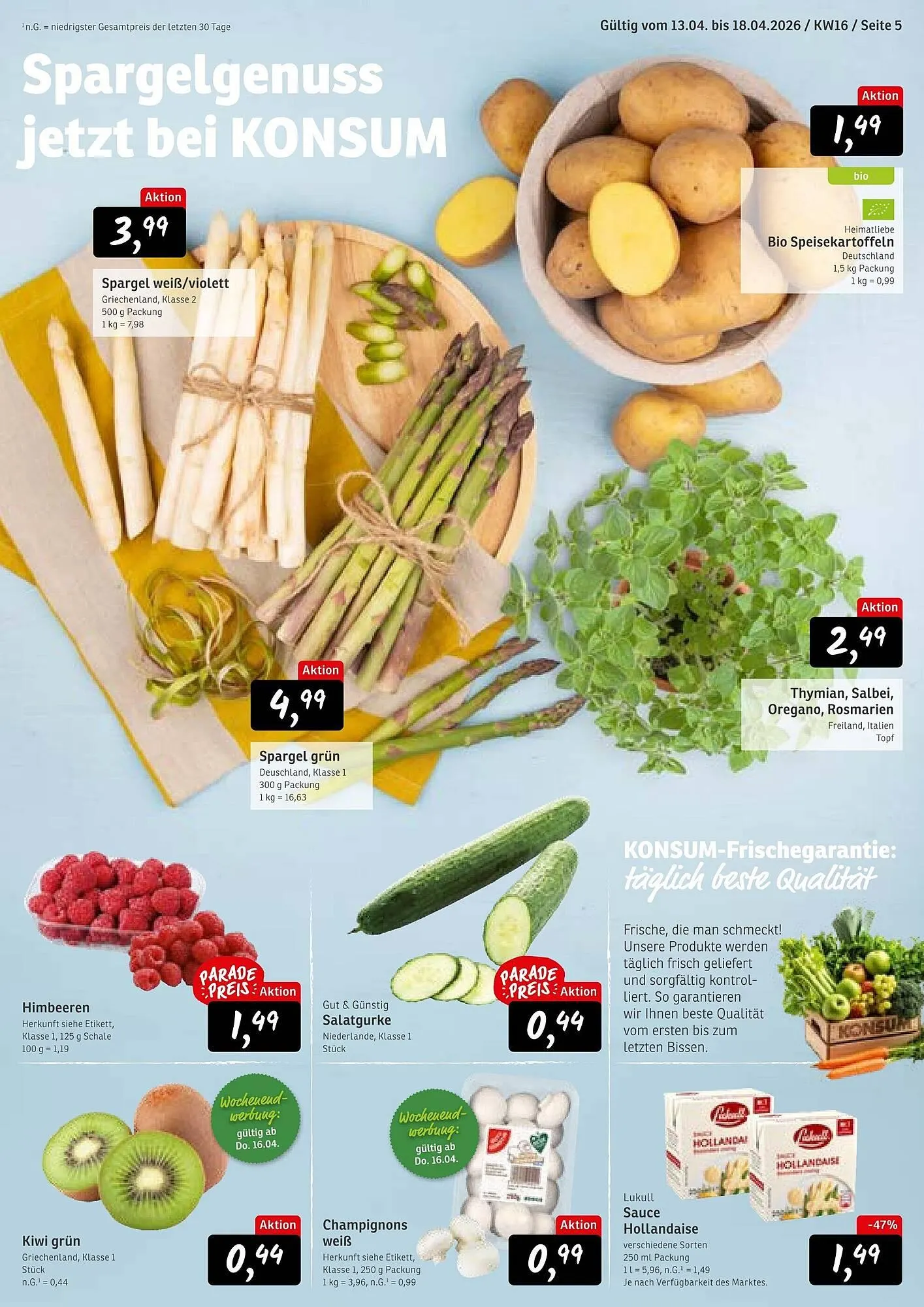 KONSUM Prospekt von 13. April bis 18. April 2026 - Prospekt seite 5