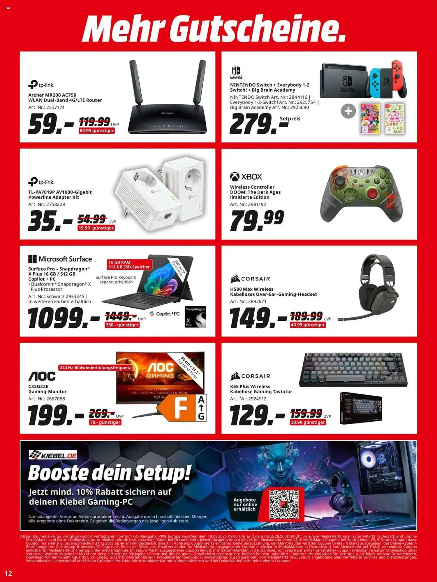 Saturn Prospekt von 19. Mai bis 7. Juni 2025 - Prospekt seite 12