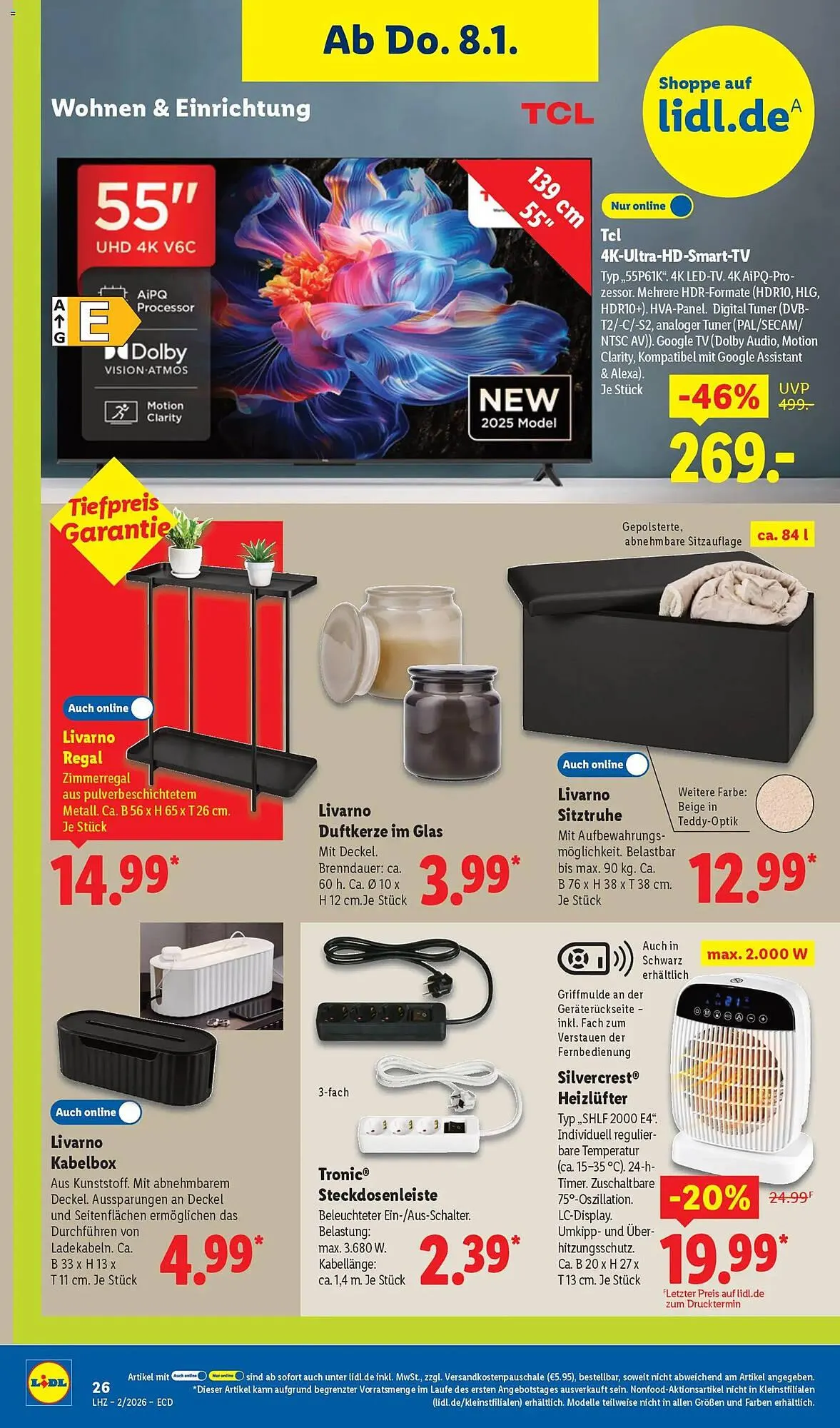 Lidl Prospekt von 5. Januar bis 10. Januar 2026 - Prospekt seite 20