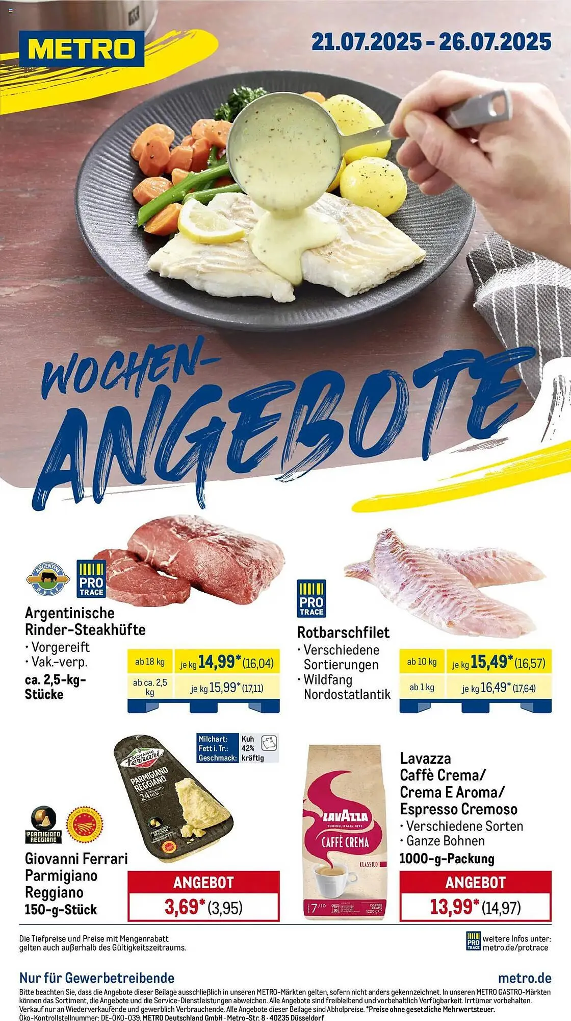 METRO Prospekt von 21. Juli bis 26. Juli 2025 - Prospekt seite 1