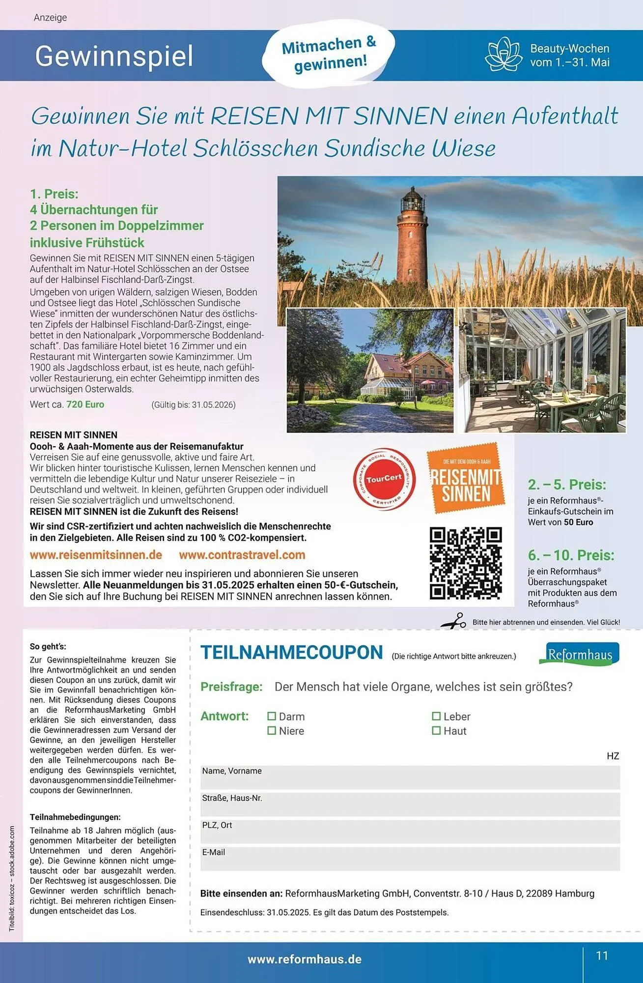 Reformhaus Prospekt von 22. Mai bis 31. Mai 2025 - Prospekt seite 11