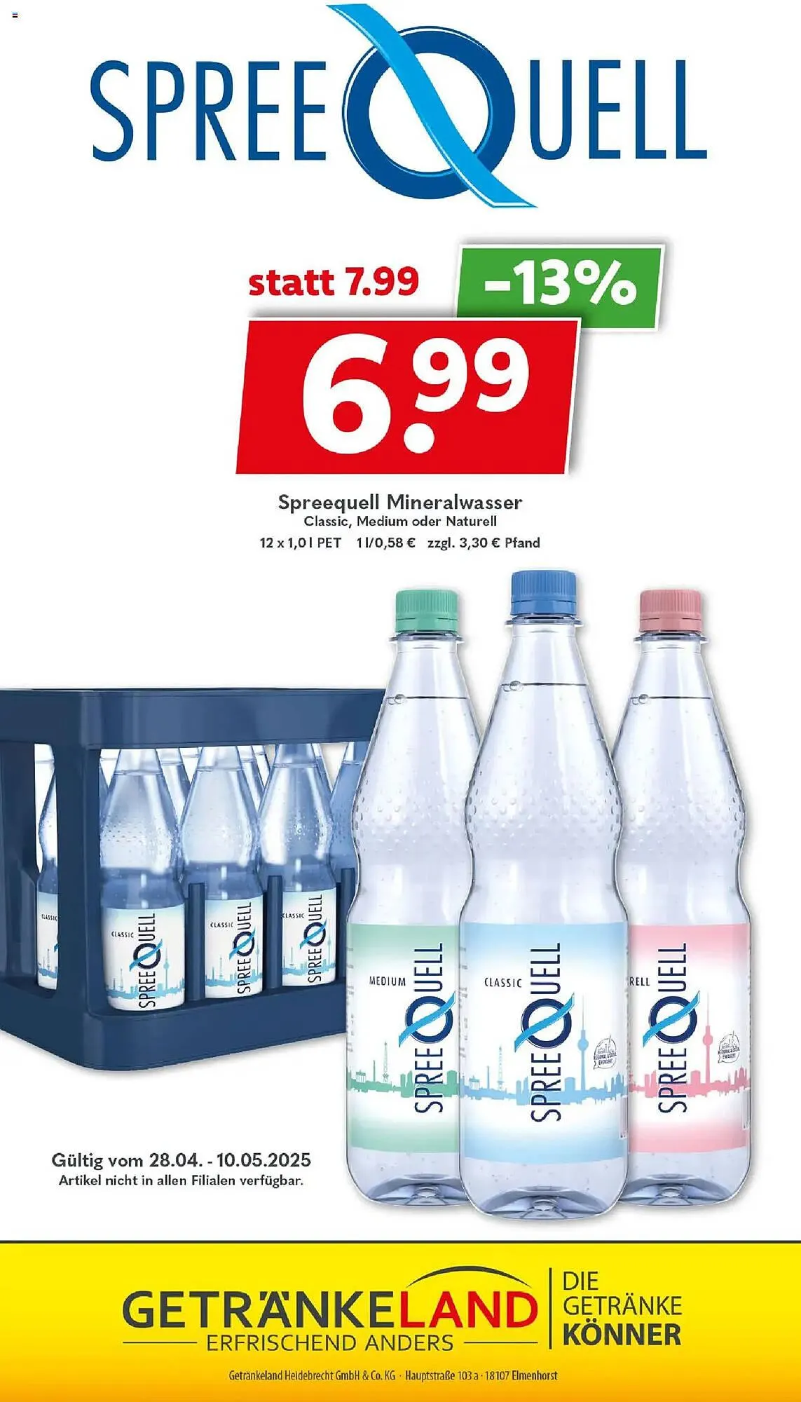 Getränkeland Prospekt von 28. April bis 10. Mai 2025 - Prospekt seite 8