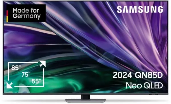 Samsung GQ55QN85DBT NEO QLED AI TV Mini LED (Flat, 55 Zoll / 138 cm, Neural Quantum HDR, 4K, strahlendes si