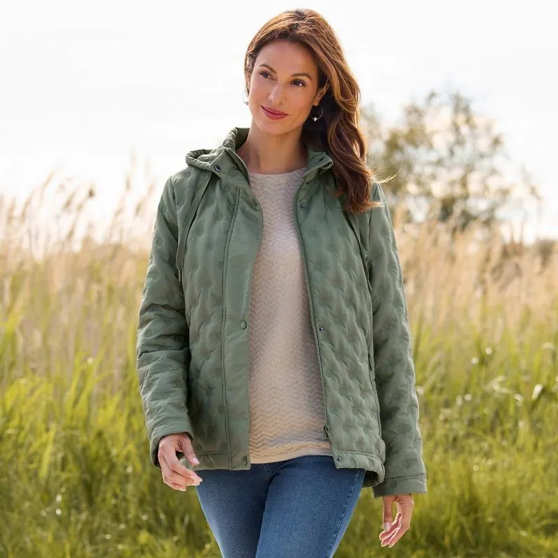 Damen-Jacke mit Prägemuster