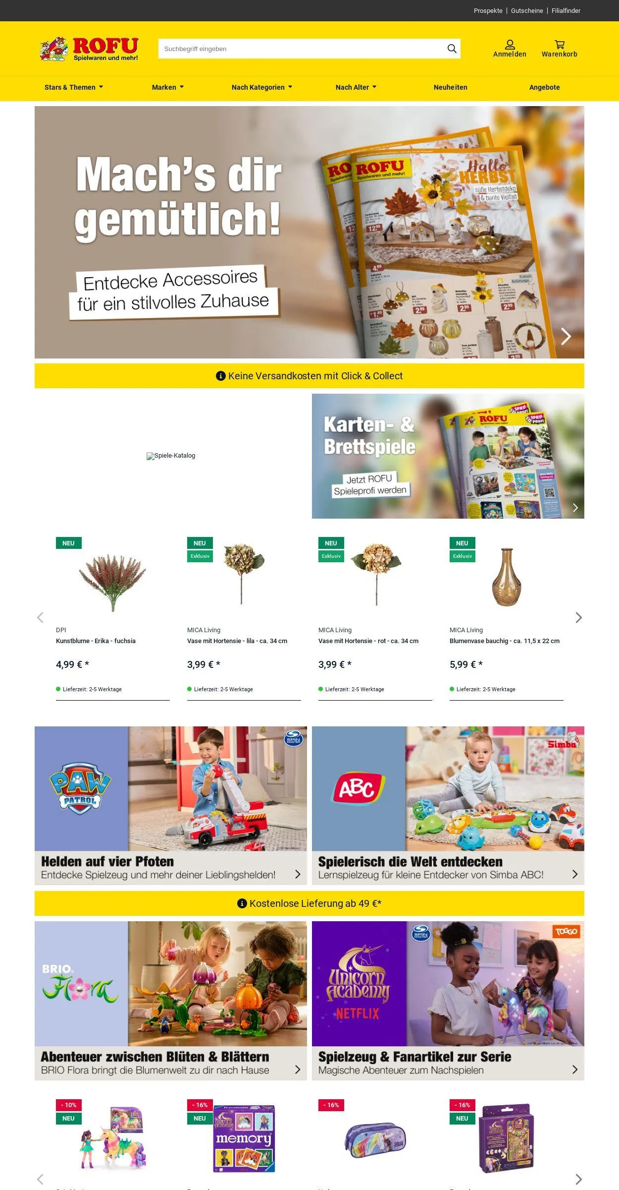 ROFU Kinderland Aktueller Prospekt von 1. September bis 10. September 2025 - Prospekt seite 1