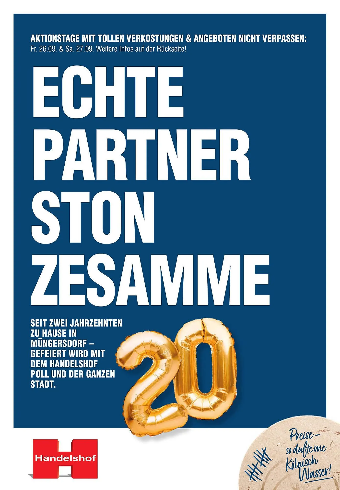 Handelshof Prospekt von 21. September bis 27. September 2025 - Prospekt seite 1