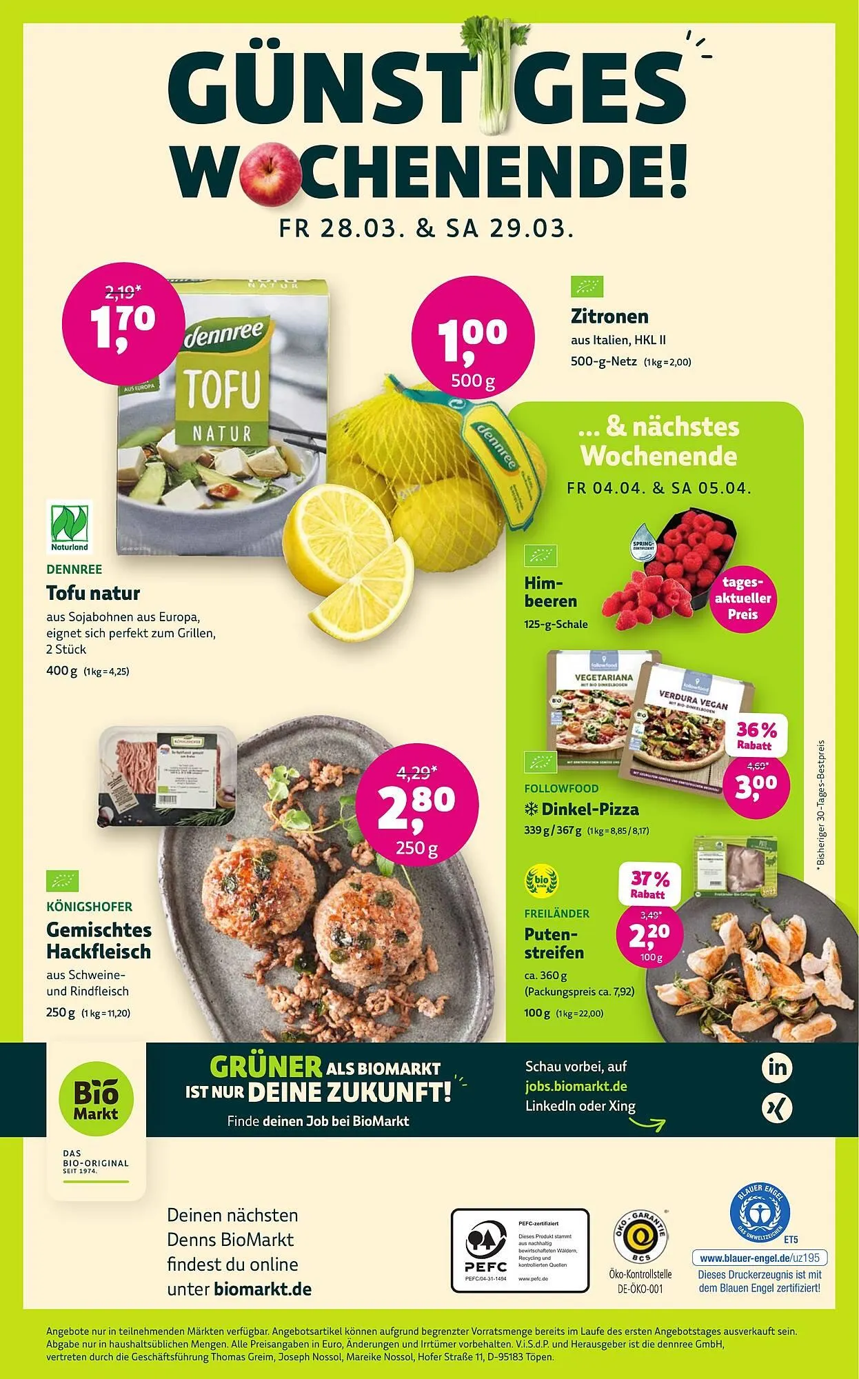 Erdi Biomarkt Prospekt von 26. März bis 8. April 2025 - Prospekt seite 14