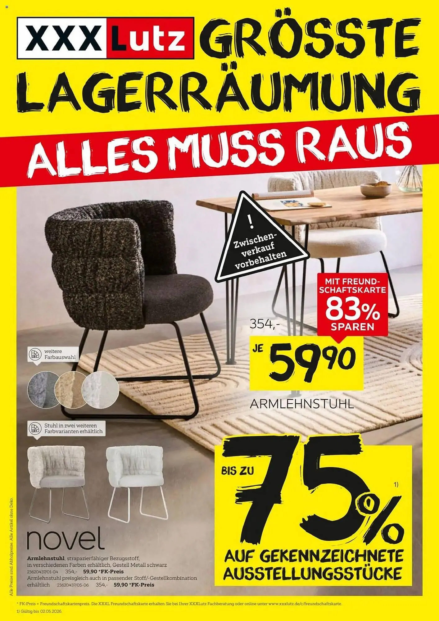 XXXLutz Prospekt von 18. April bis 2. Mai 2026 - Prospekt seite 1