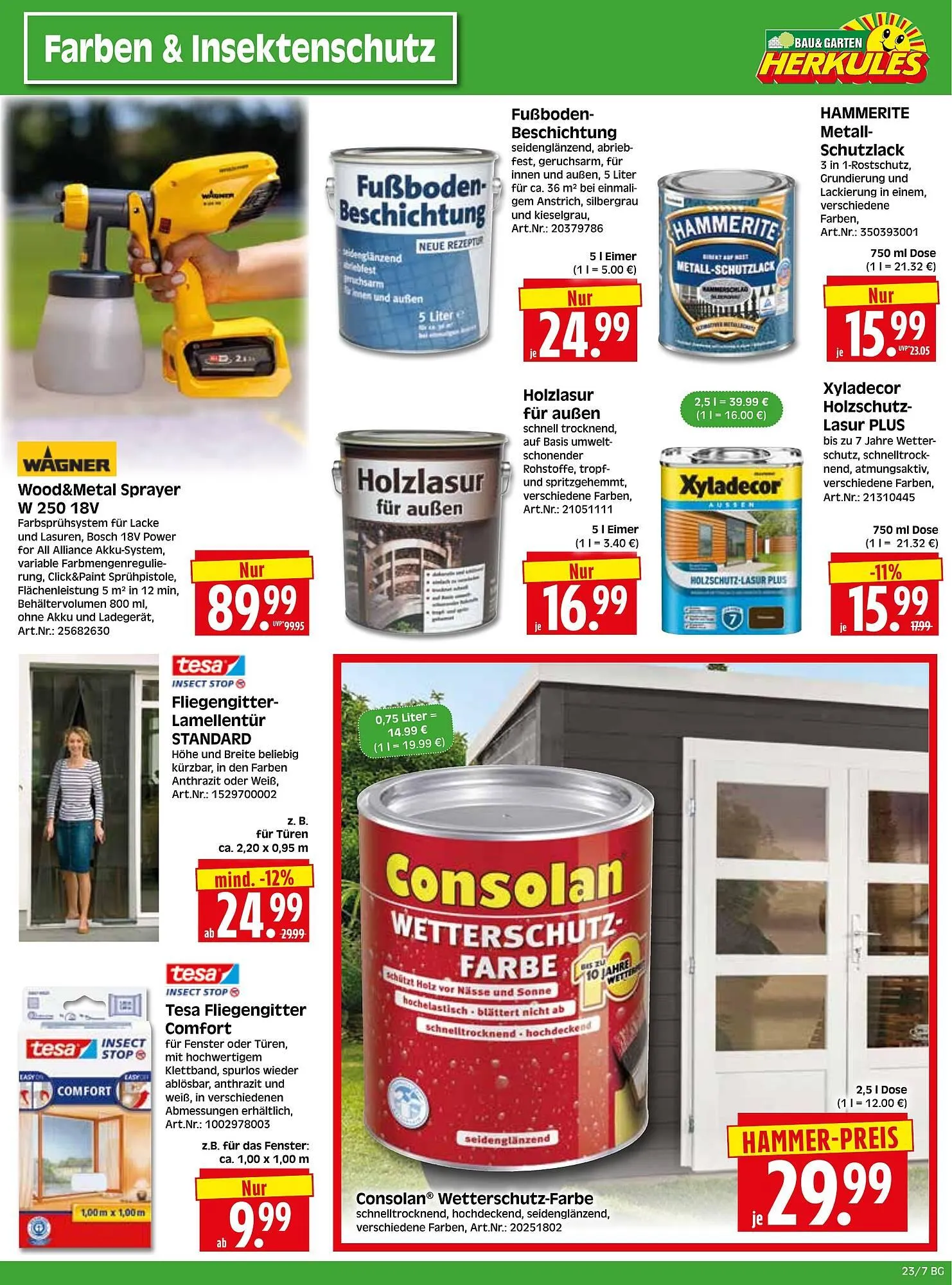 Herkules Baumarkt Prospekt von 2. Juni bis 7. Juni 2025 - Prospekt seite 7