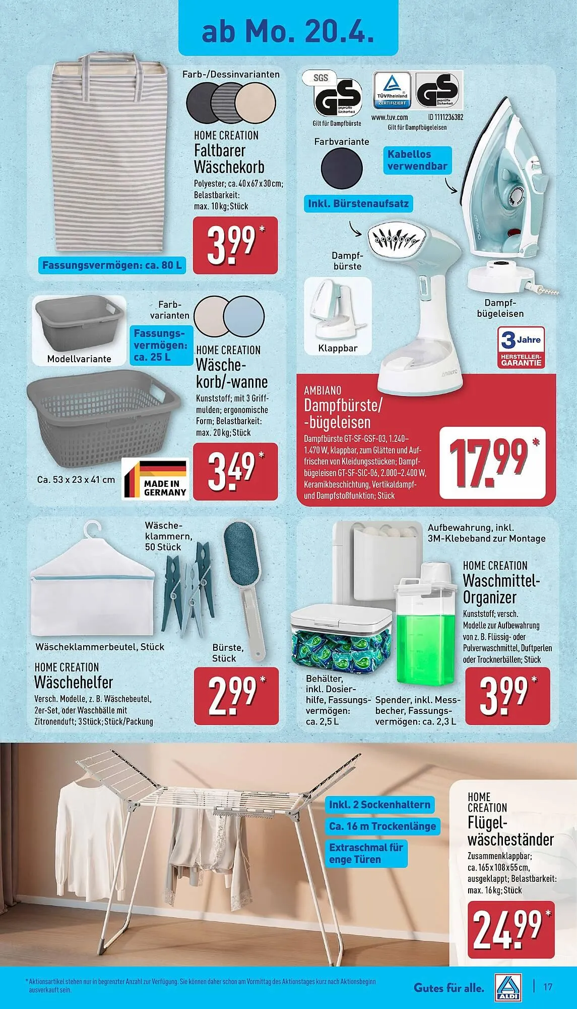 Aldi Nord Prospekt von 20. April bis 25. April 2026 - Prospekt seite 17