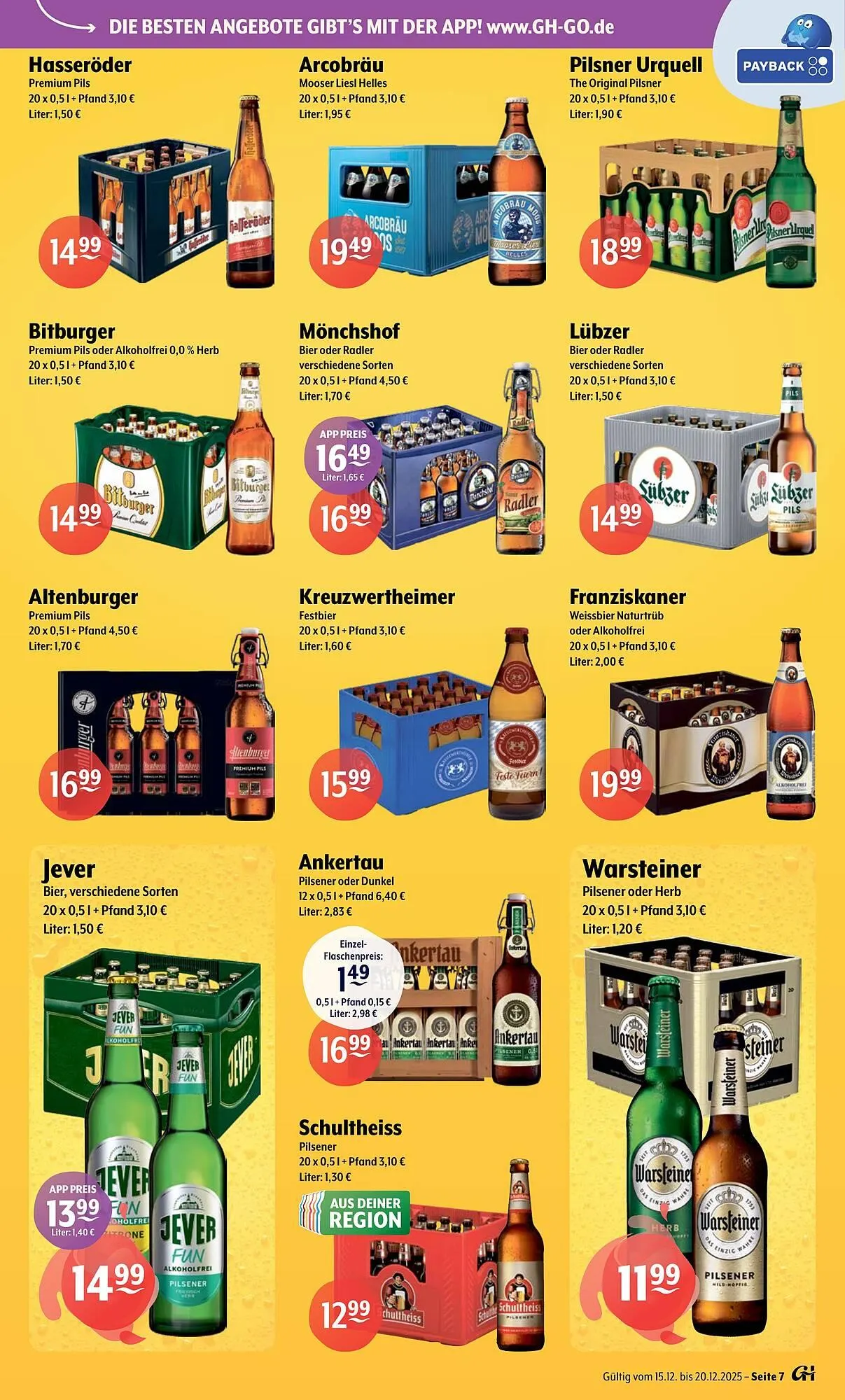 Getränke Hoffmann Prospekt von 15. Dezember bis 20. Dezember 2025 - Prospekt seite 7