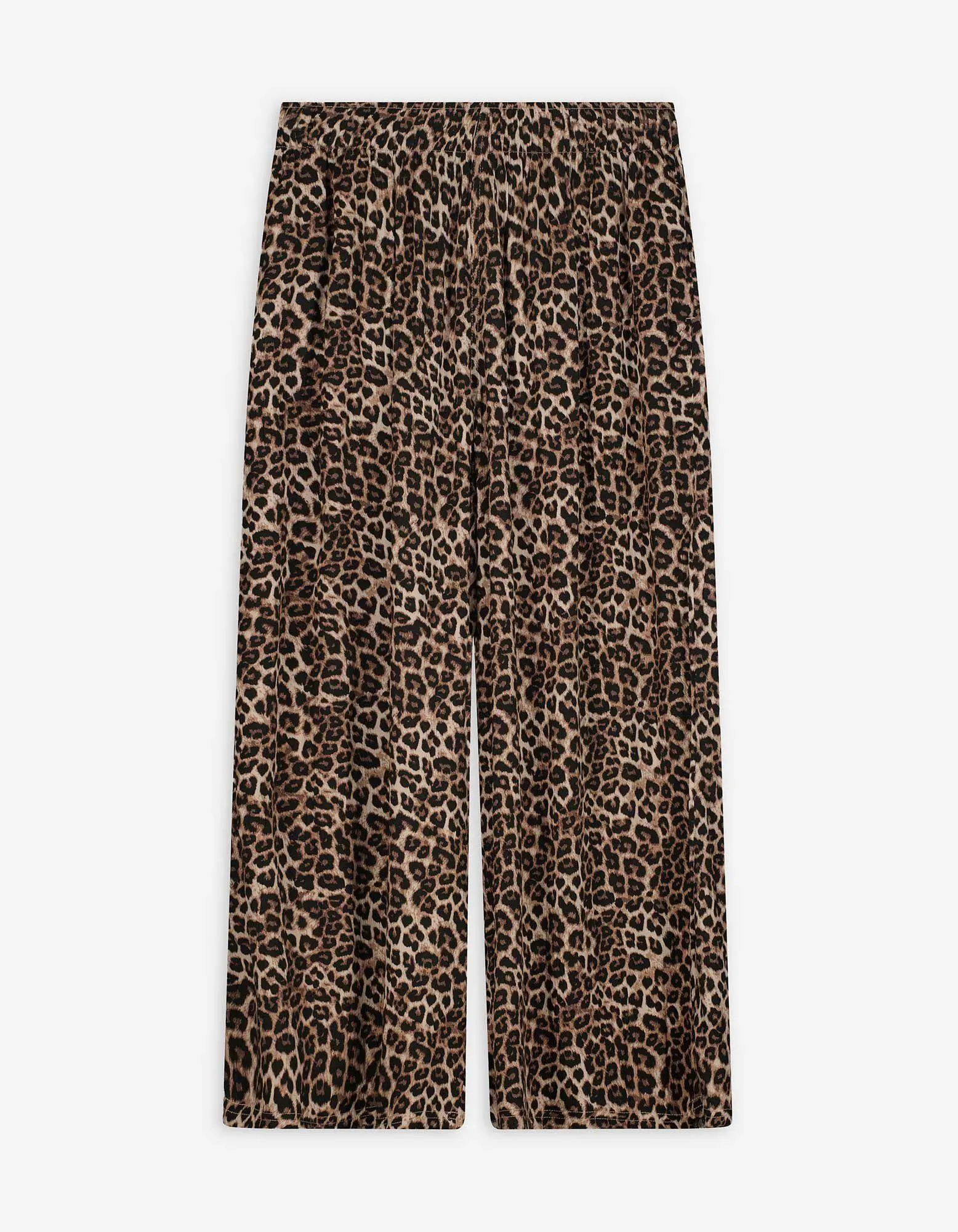 Pantaloni culotte - Motivo leopardato - beige