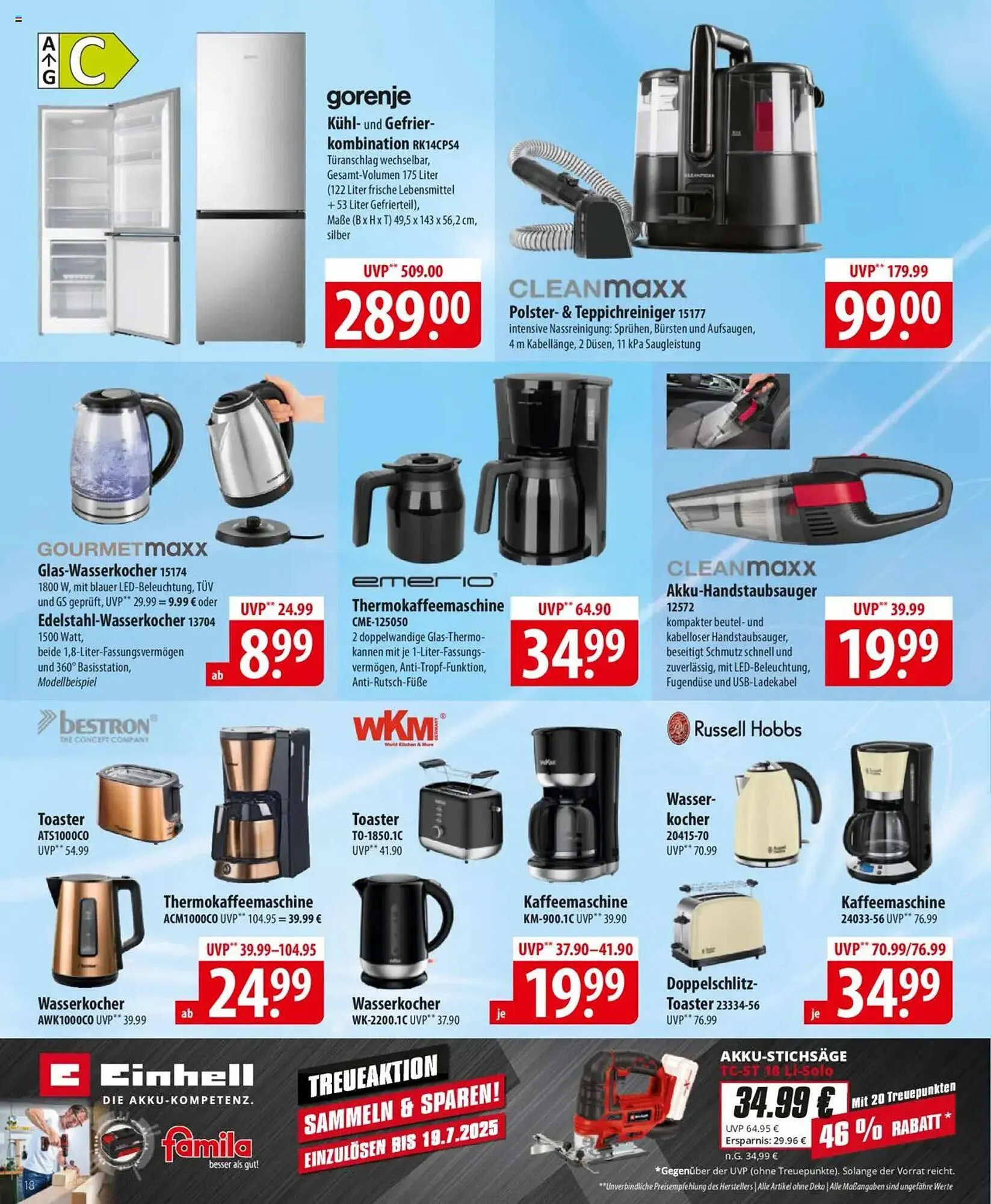 Famila Nord Ost Prospekt von 14. Juli bis 19. Juli 2025 - Prospekt seite 18