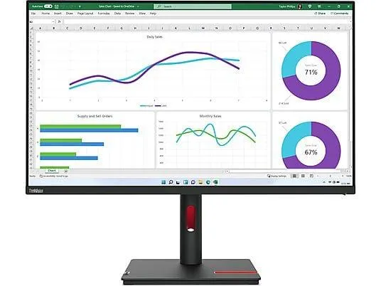 LENOVO T32h-30 31,5 Zoll QHD Monitor (6 ms Reaktionszeit , 60 Hz , 60 Hz nativ)