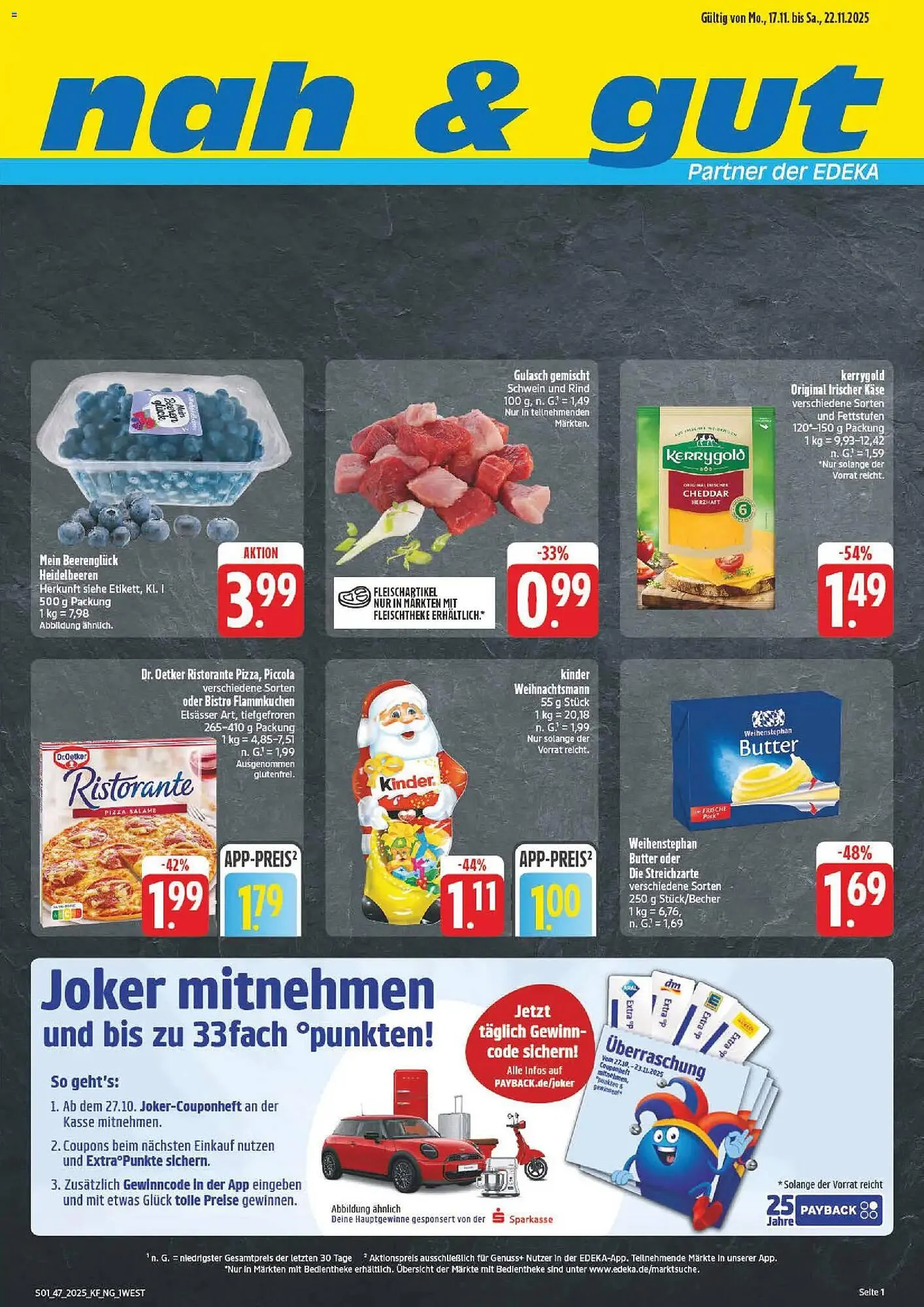 Nah & gut Prospekt von 17. November bis 22. November 2025 - Prospekt seite 1