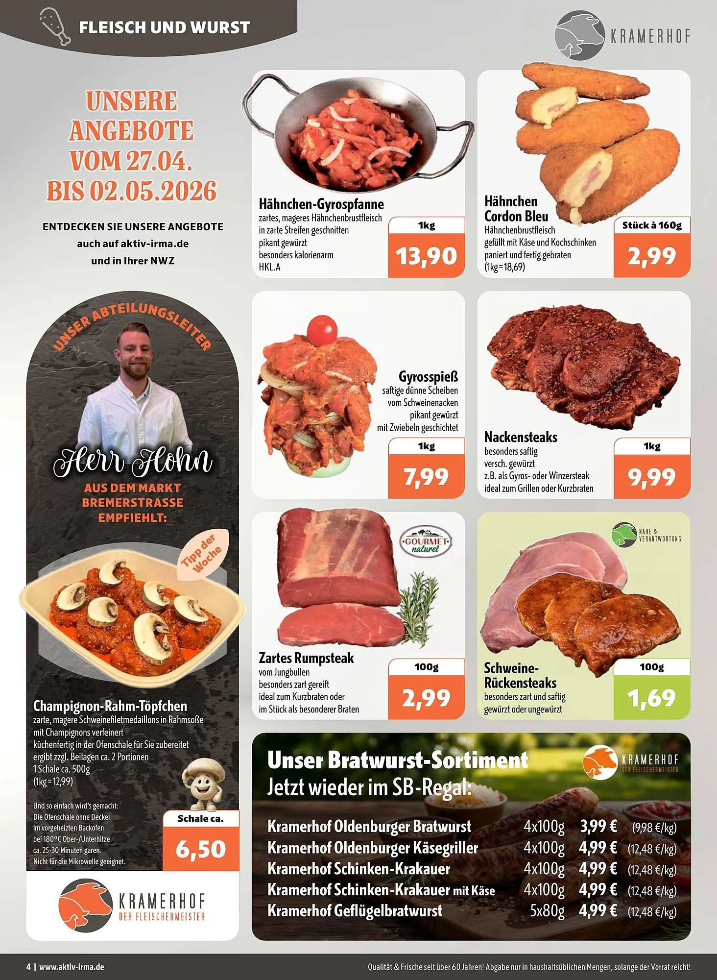 Aktiv Irma Prospekt von 27. April bis 2. Mai 2026 - Prospekt seite 4