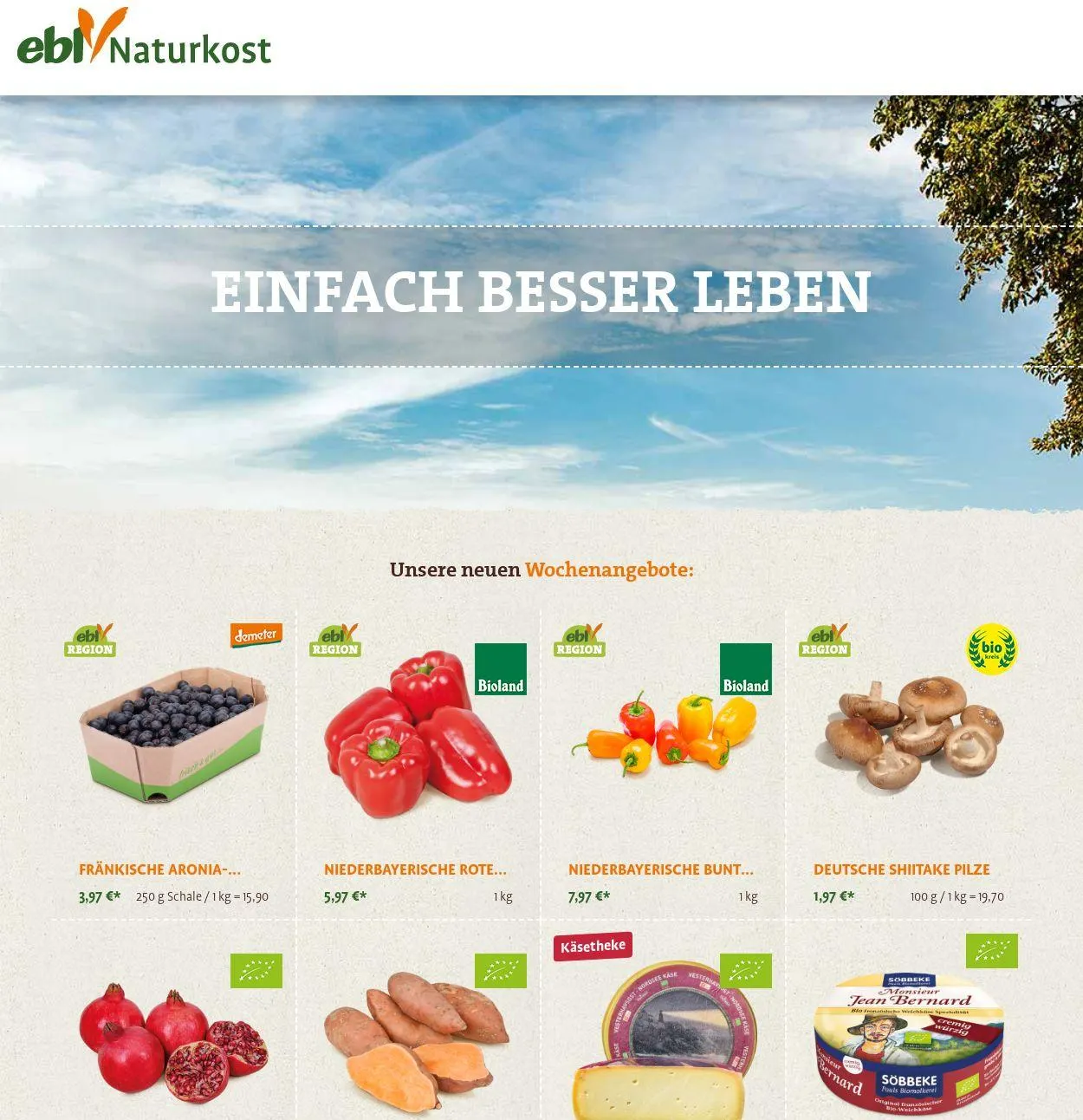 ebl Naturkos von 1. September bis 10. September 2025 - Prospekt seite 1