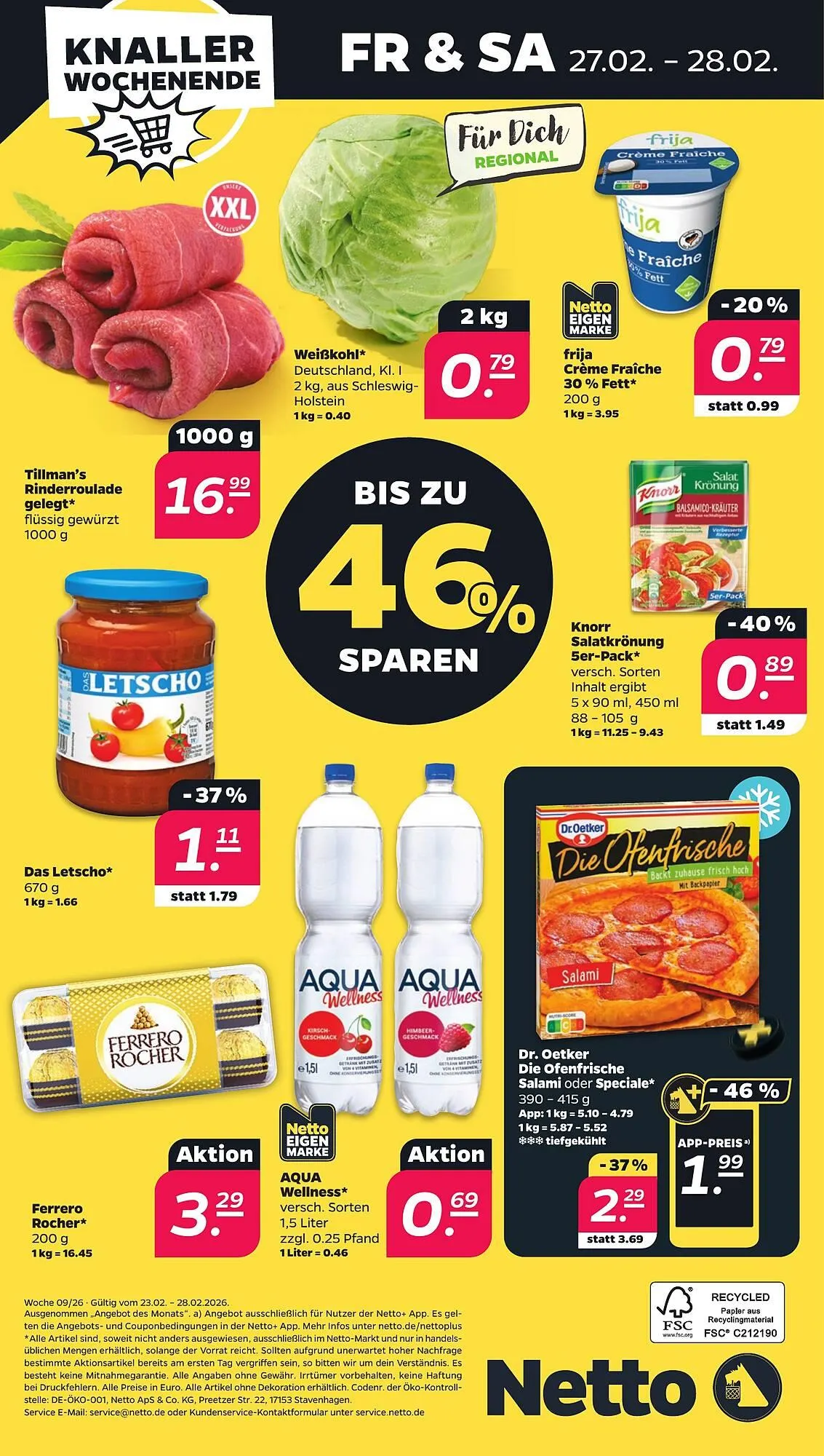 NETTO Prospekt von 23. Februar bis 28. Februar 2026 - Prospekt seite 38