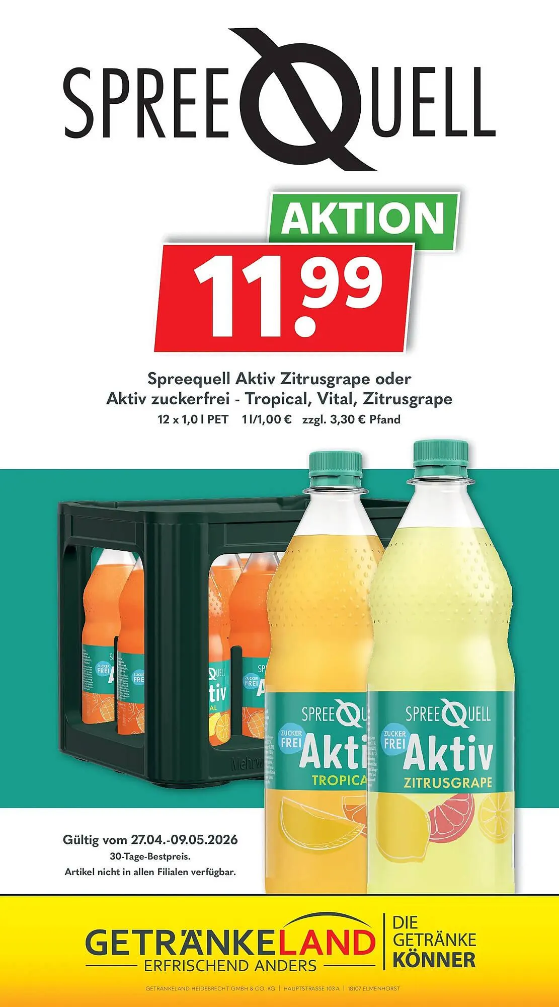 Getränkeland Prospekt von 26. April bis 9. Mai 2026 - Prospekt seite 11