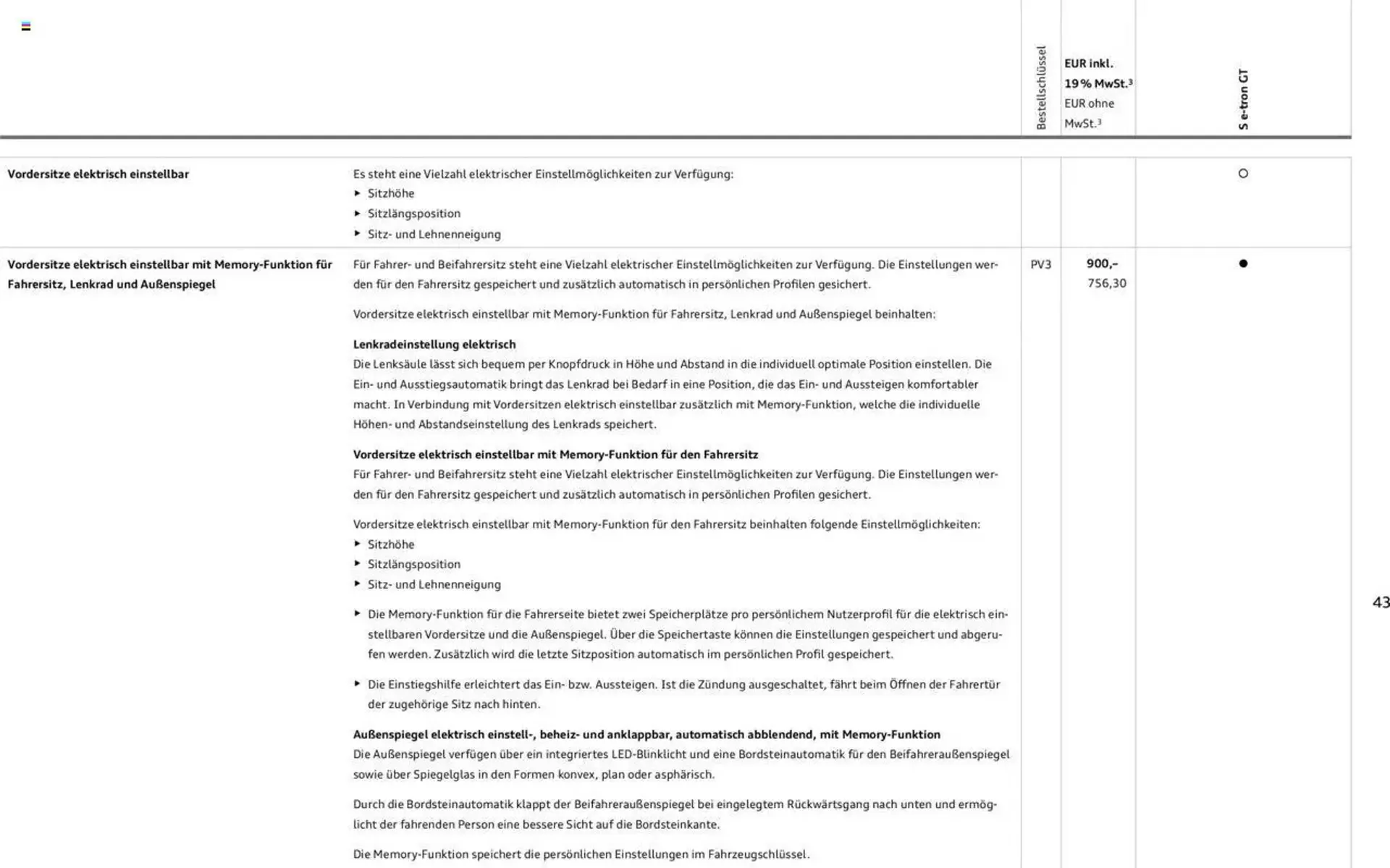Audi Prospekt von 29. Januar bis 31. Dezember 2025 - Prospekt seite 43